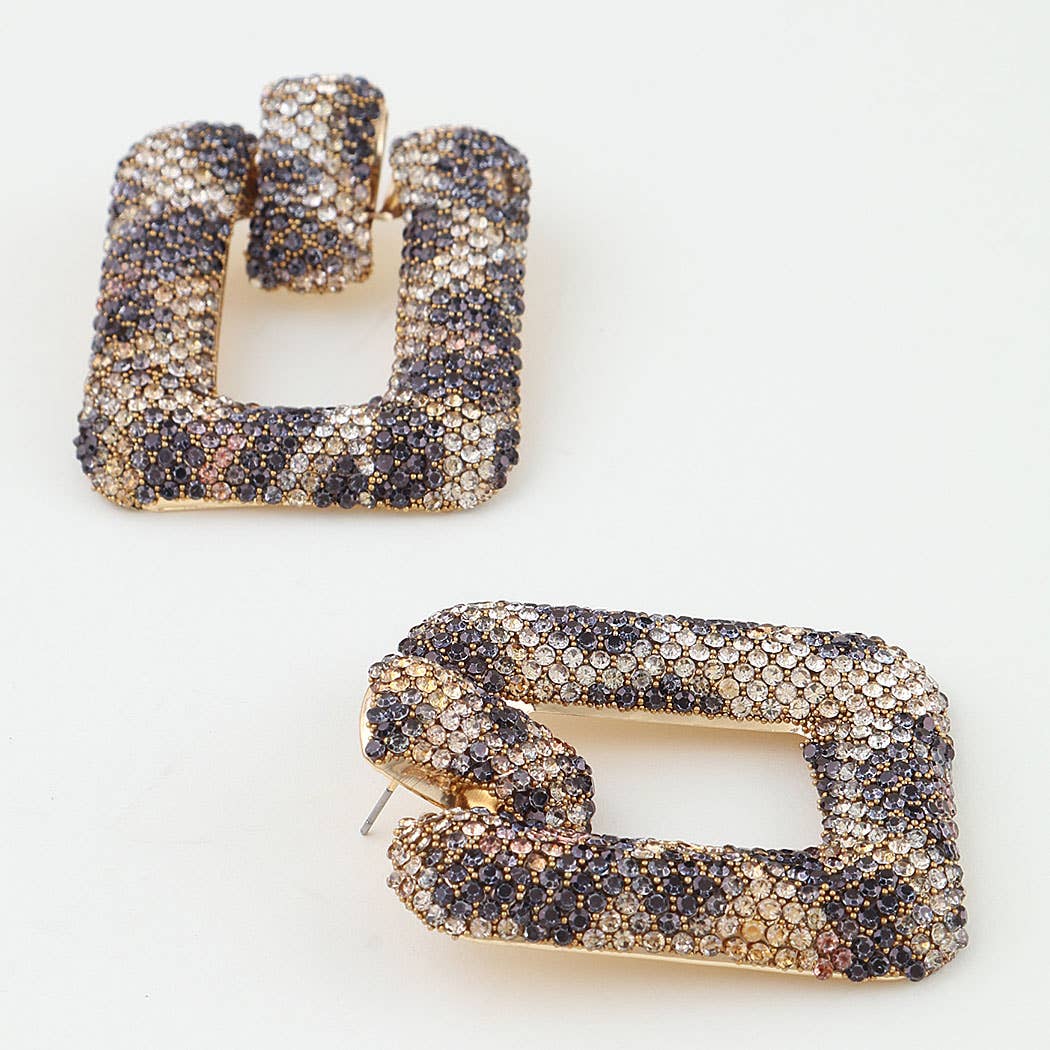 Bejeweled Reptile Fashion Earrings