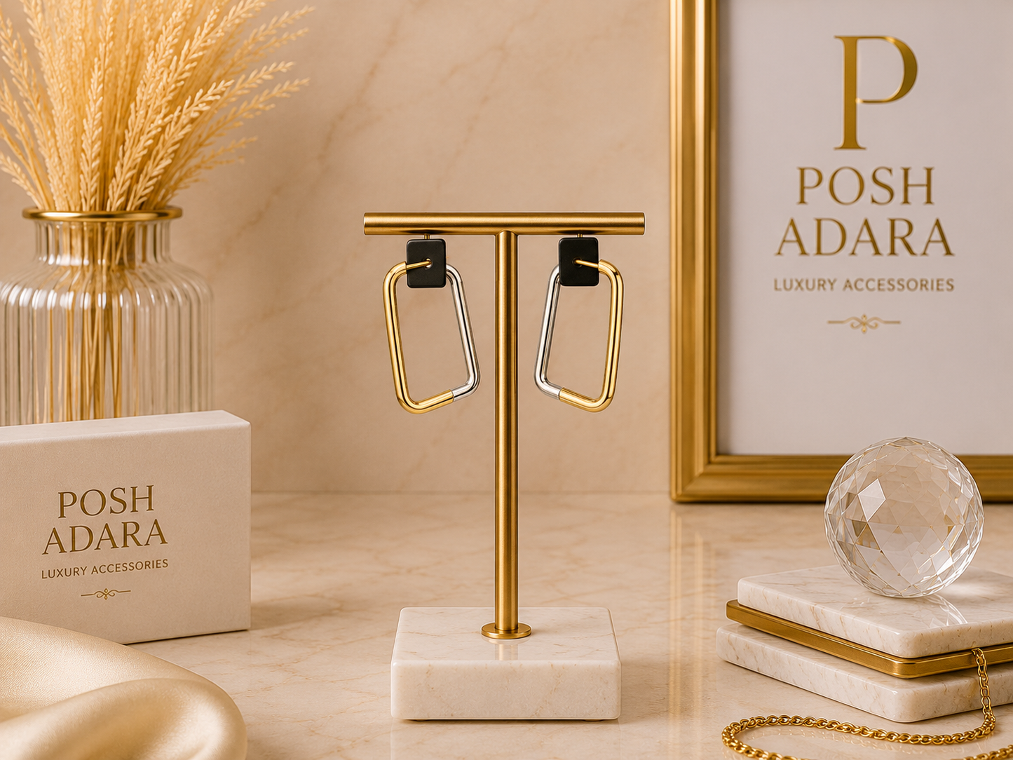 Gold Fashion Earrings