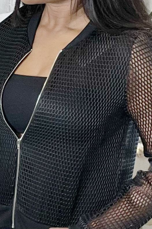 Black Mesh Jacket