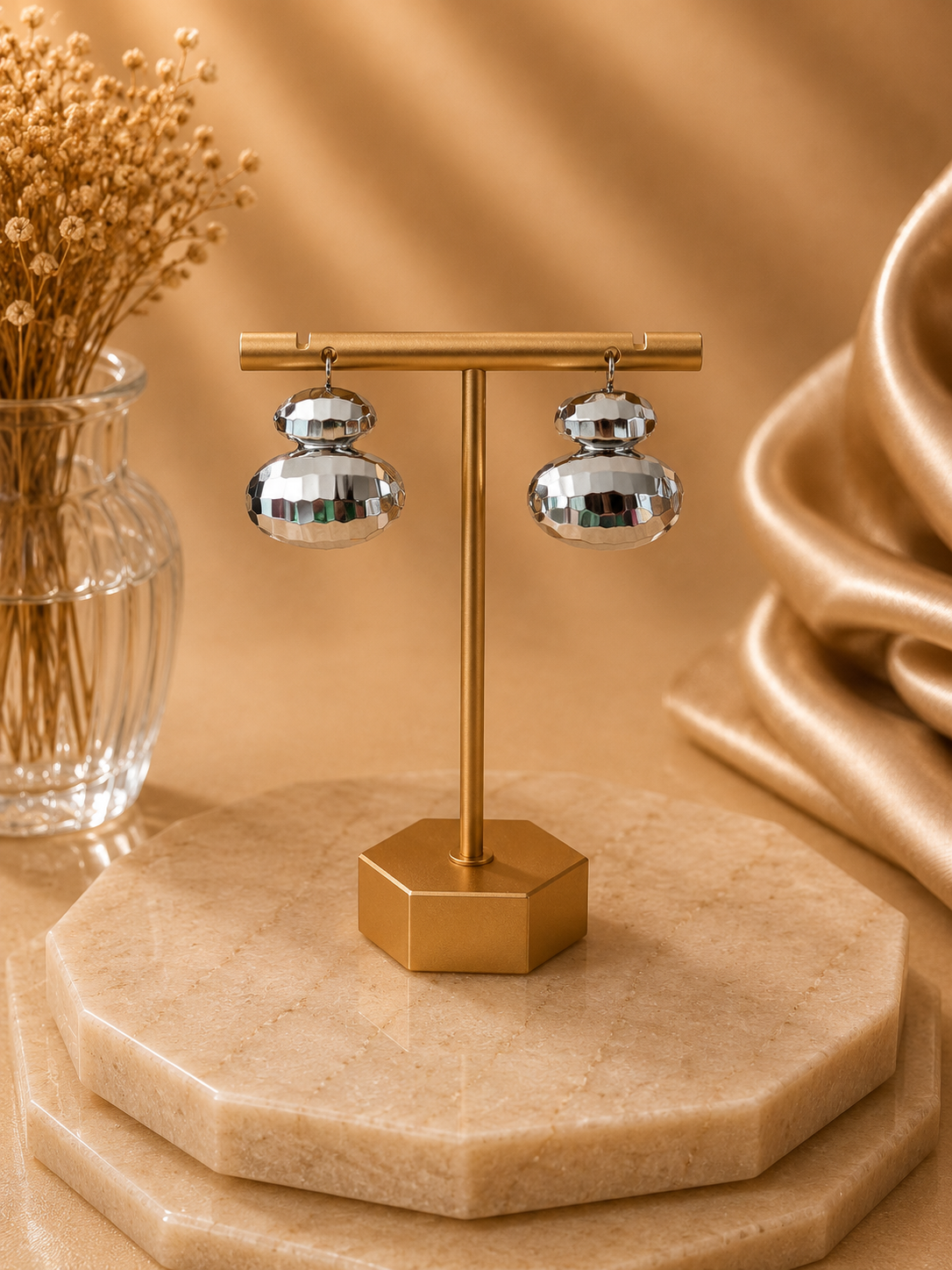 Silver Fashion Earrings