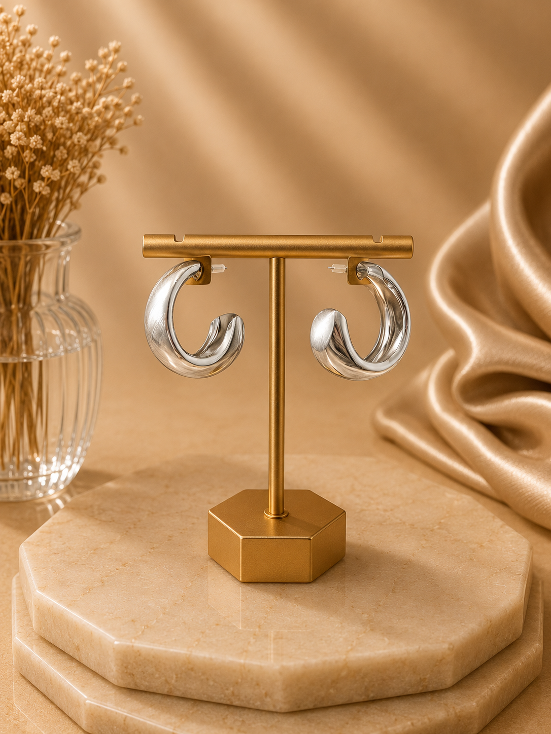 Silver Fashion Earrings