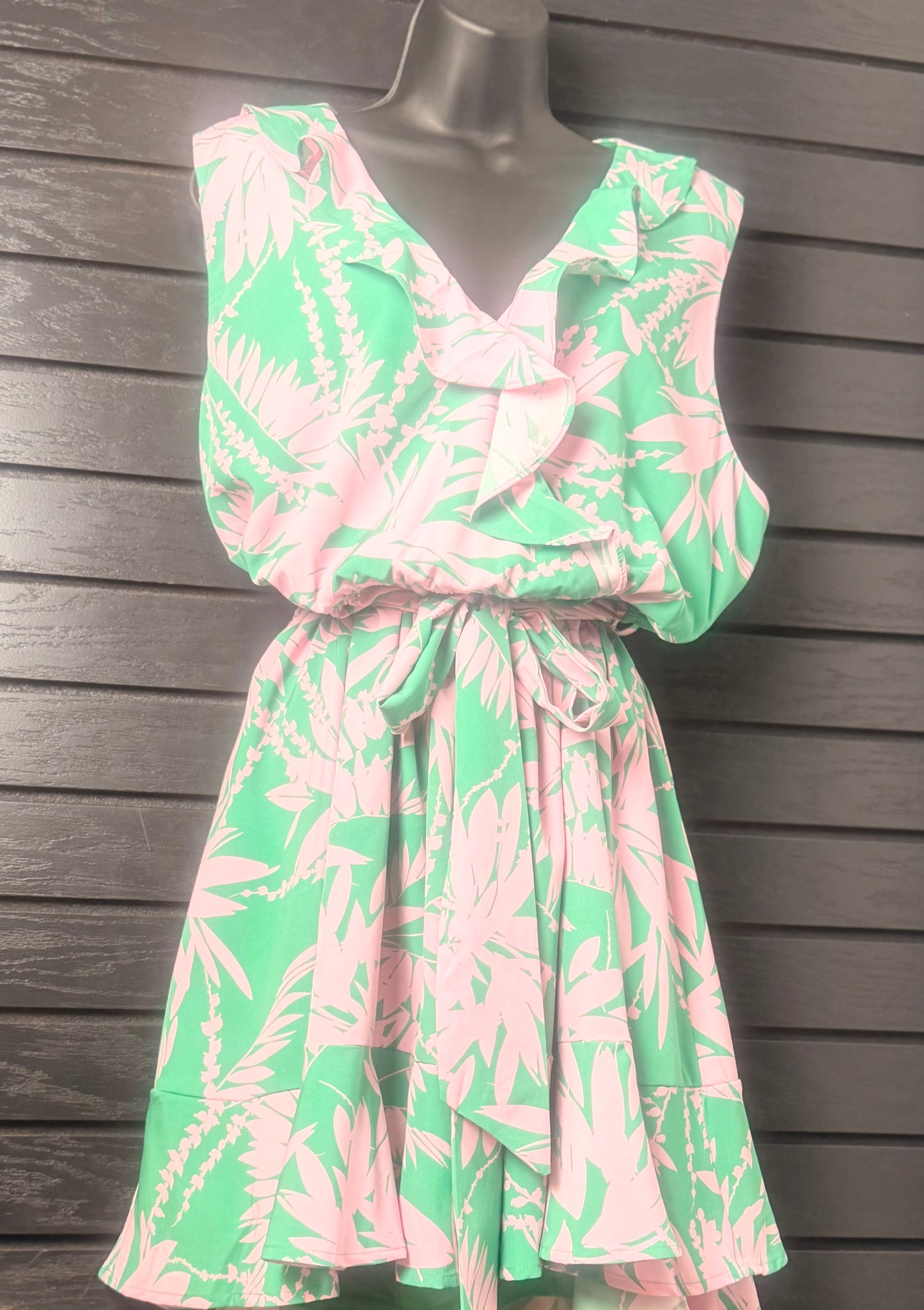 Plus: Sweetie Ruffle Belted Dress