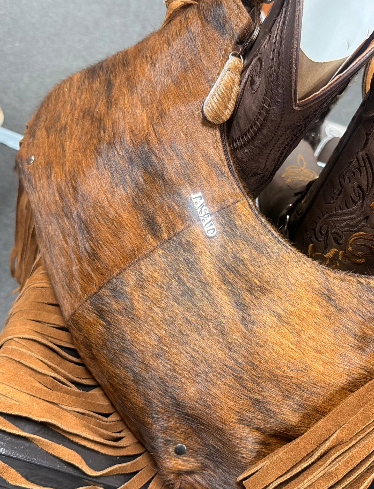 Genuine Leather Fringe Boho Bag