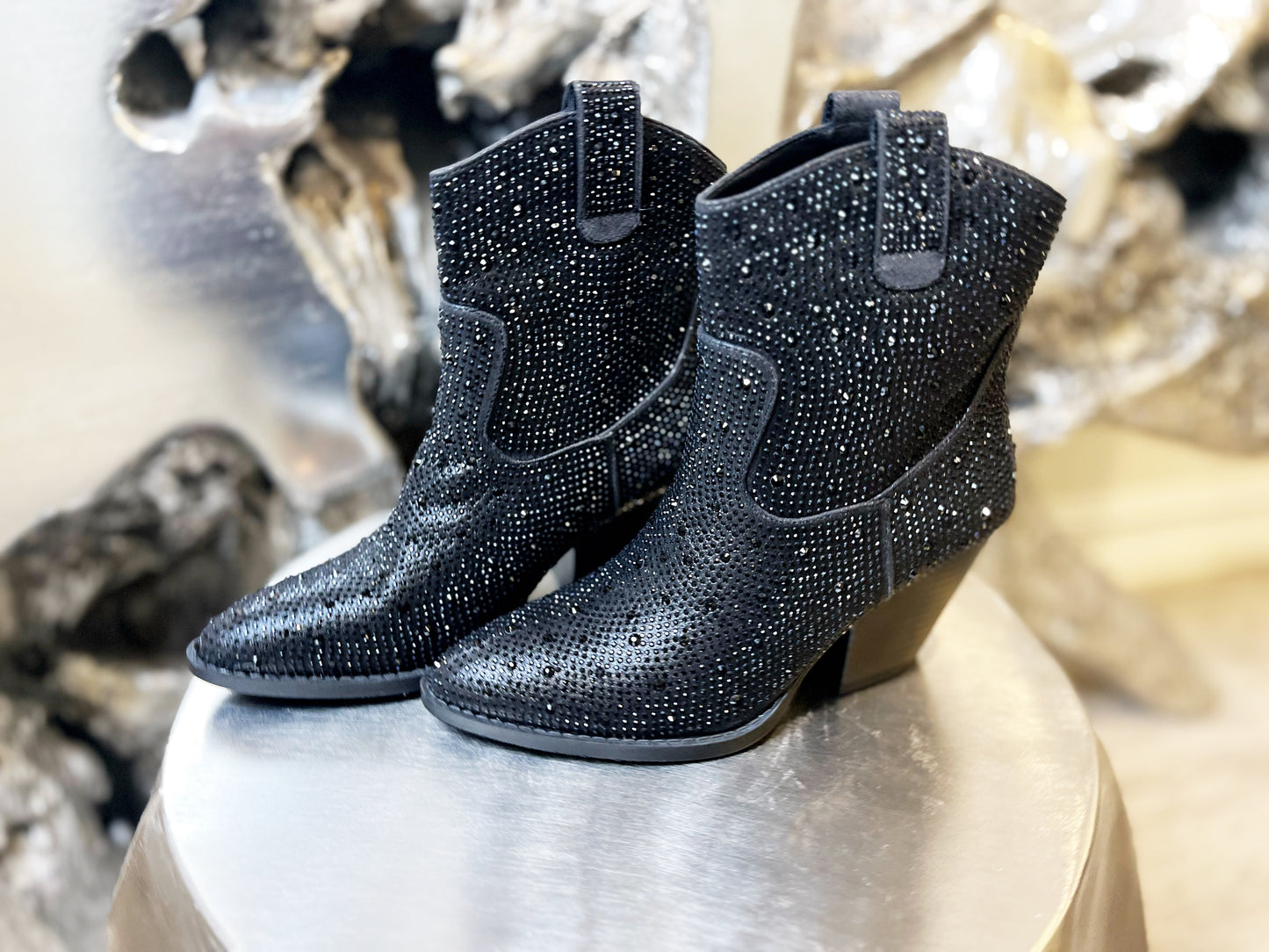 Can’t Get Enough Sparkling Short Booties