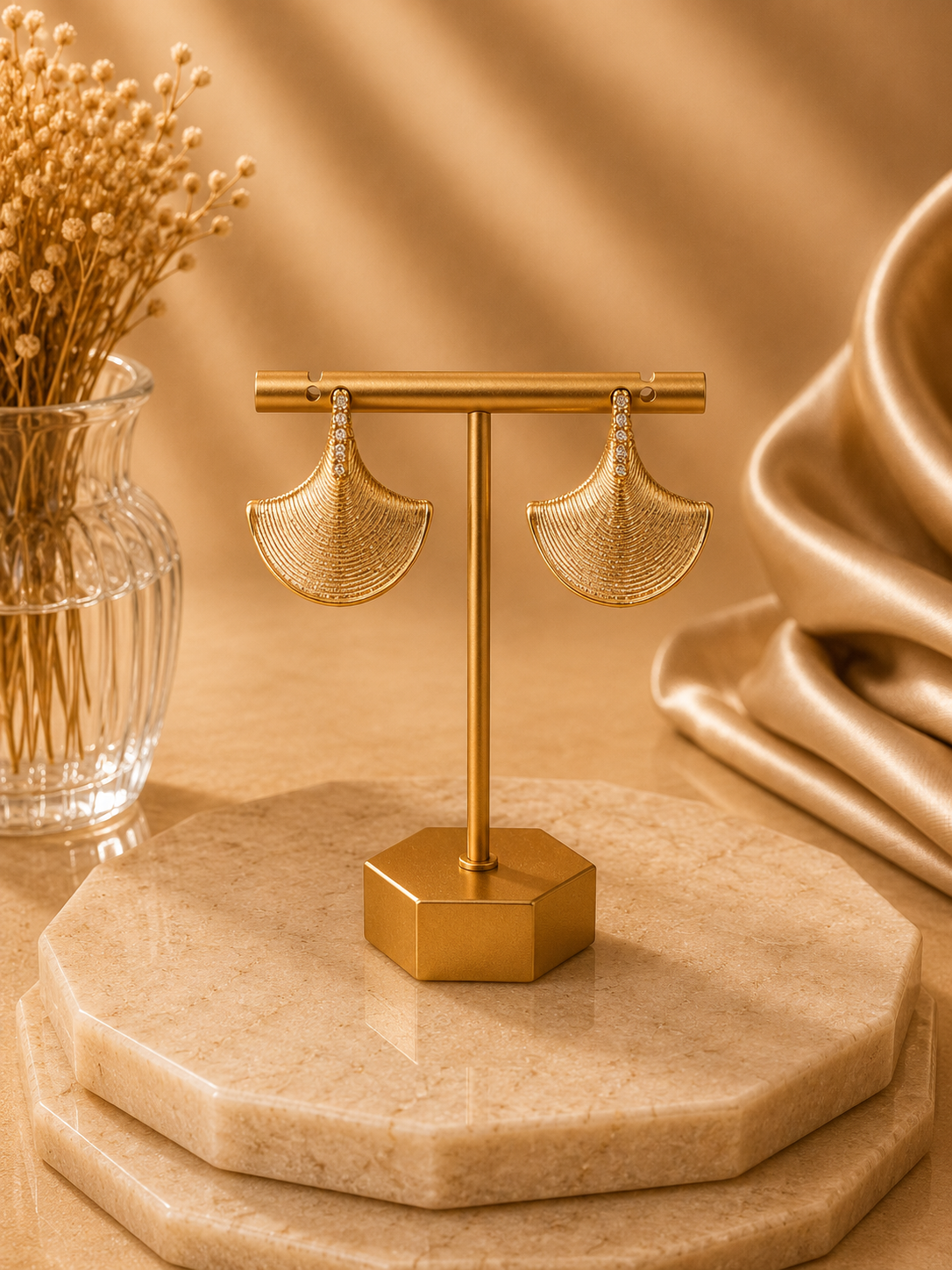 Gold Fashion Earrings