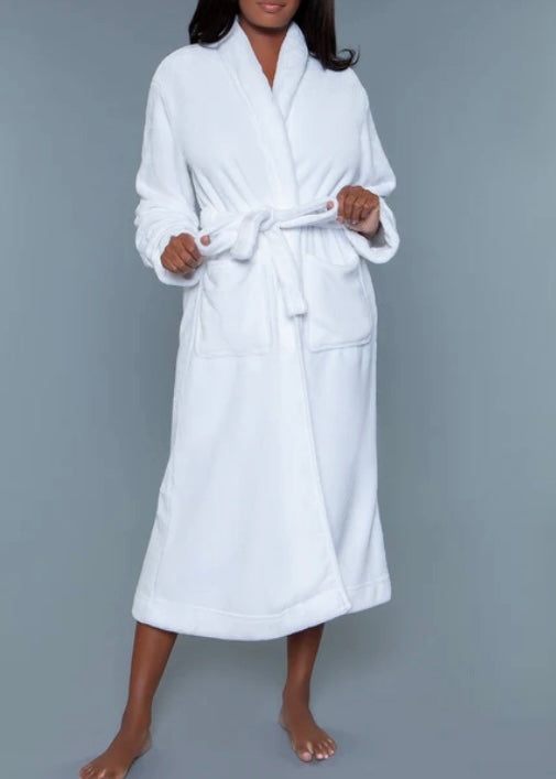 Blanco Plush Robe