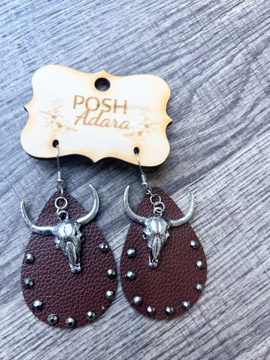 Cattleman’s Teardrop Earrings