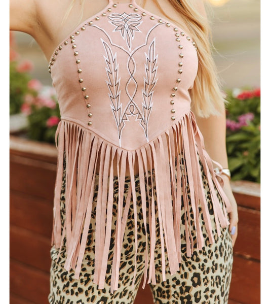 Pretty Cowgirl Halter Studded Too