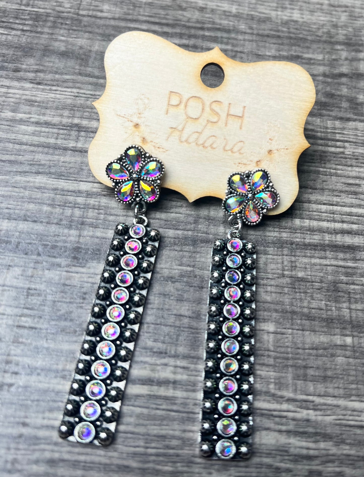 Dark Daisy Earrings