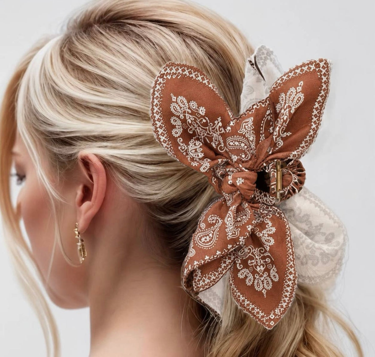 Boujee Bandana Hair Clip
