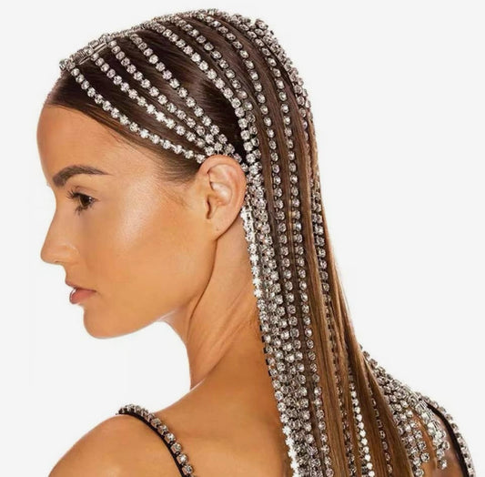 Waterfall Rhinestone Headrest