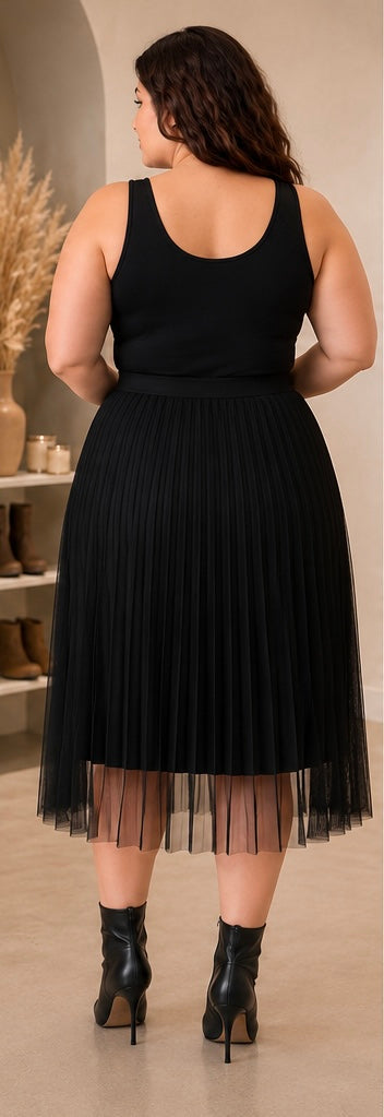 Too Cute In Tulle- Lined Plus Size Skirt