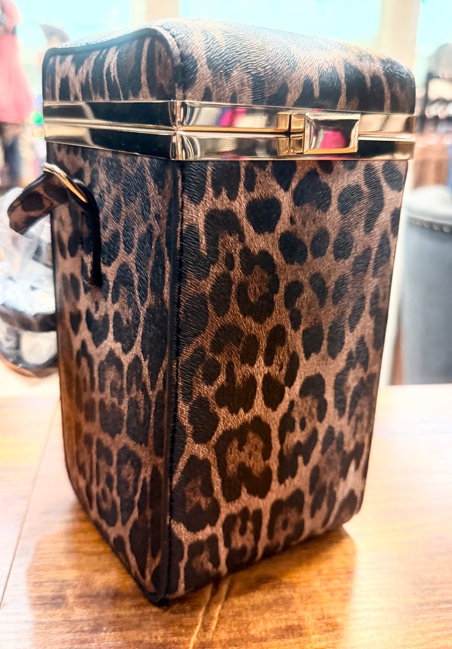 Leopard Box Purse