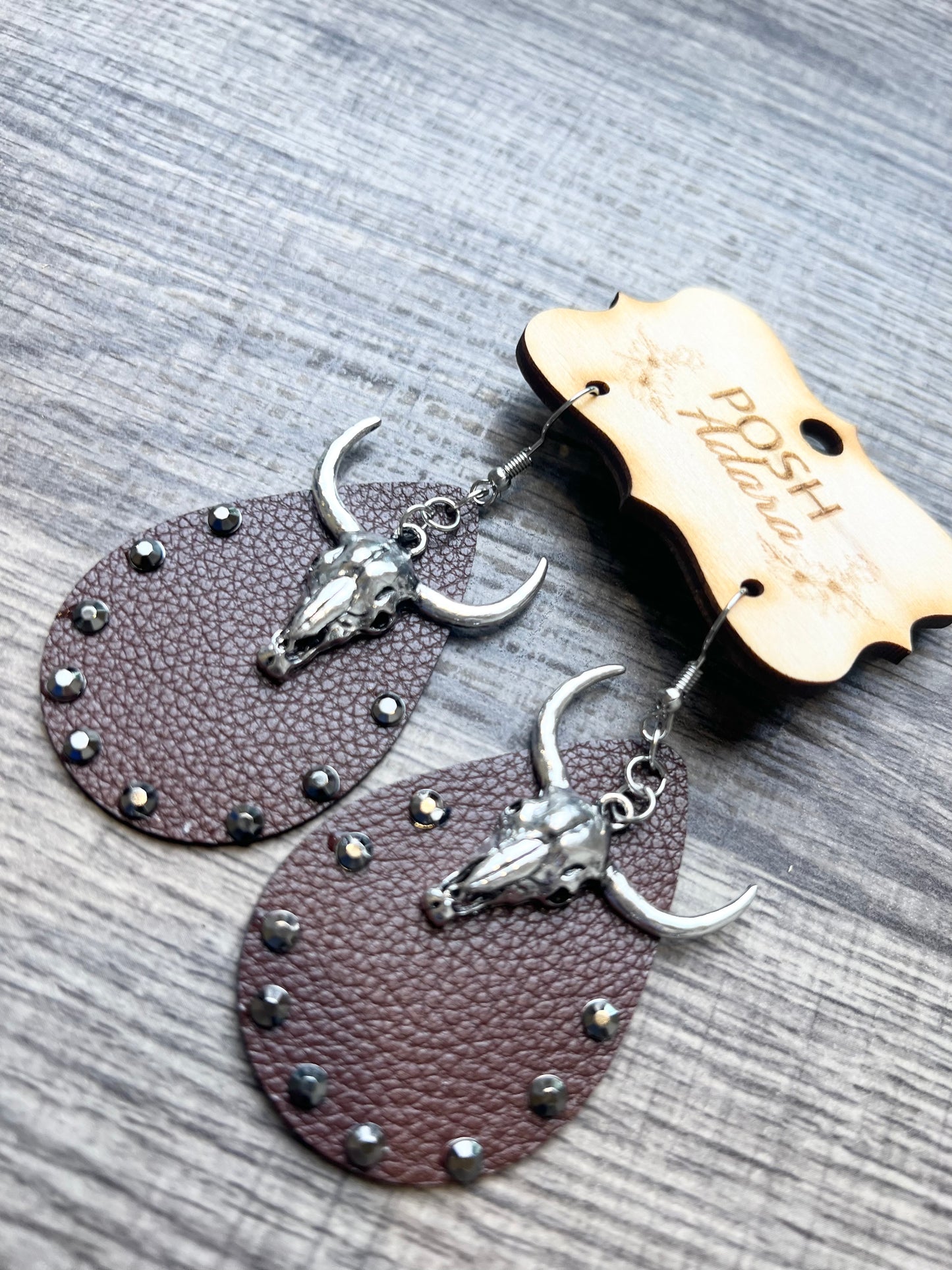Cattleman’s Teardrop Earrings