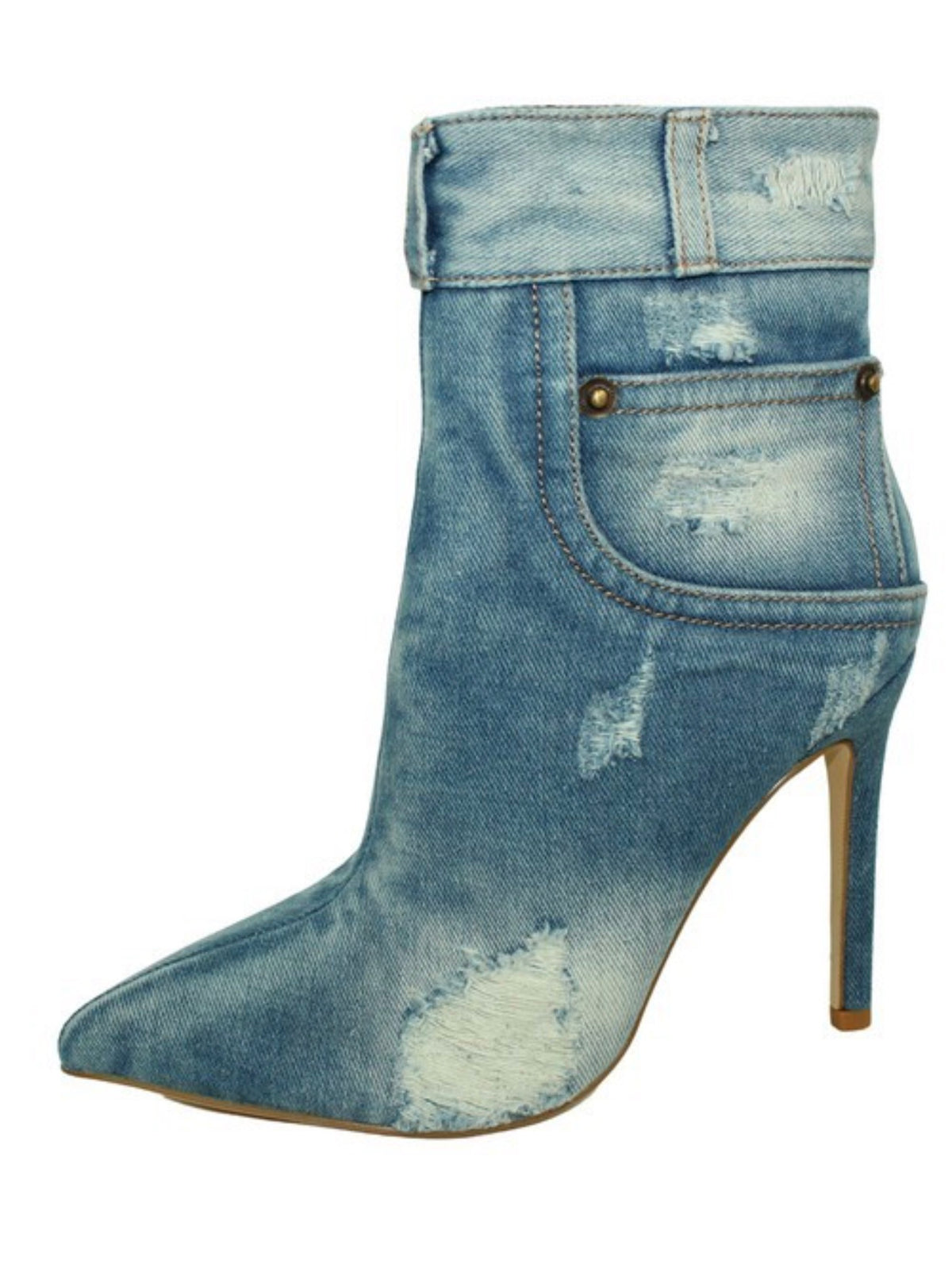 Bad Ass Denim Booties