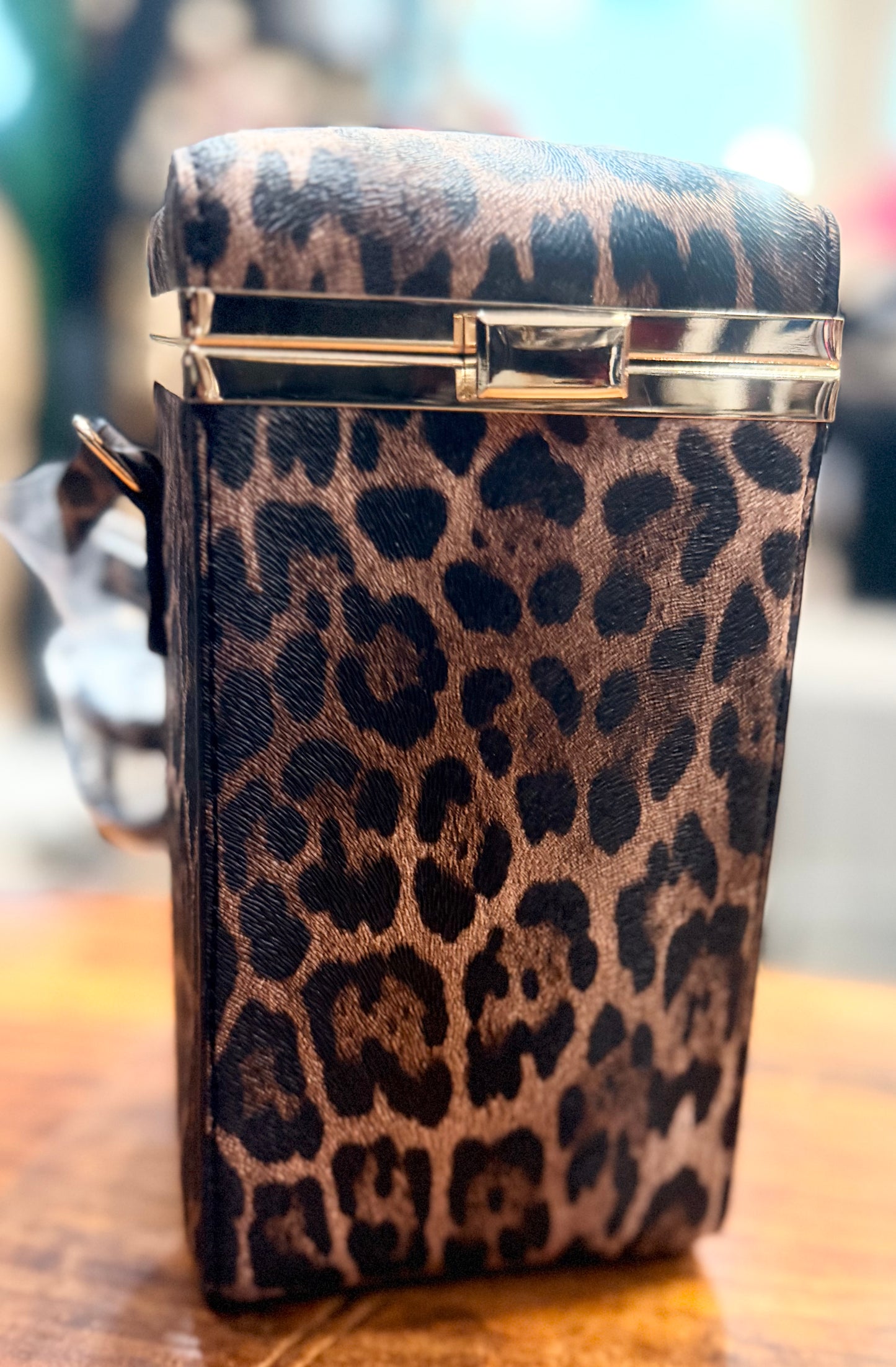 Leopard Box Purse