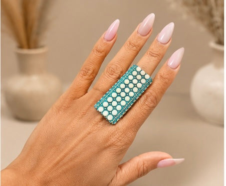 Standing Tall In Turquoise Rings