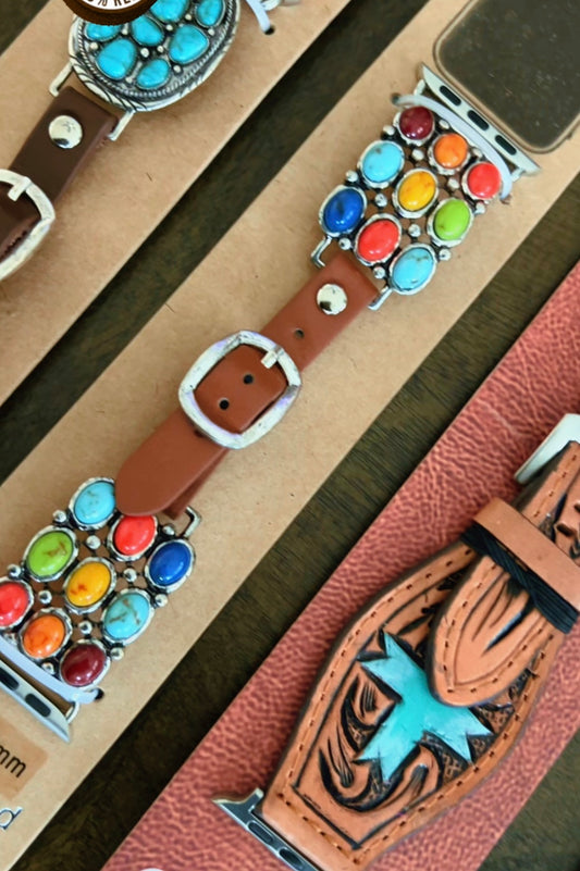 Fabulous New Apple Watch Bands 100% Leather: Watch Accessories