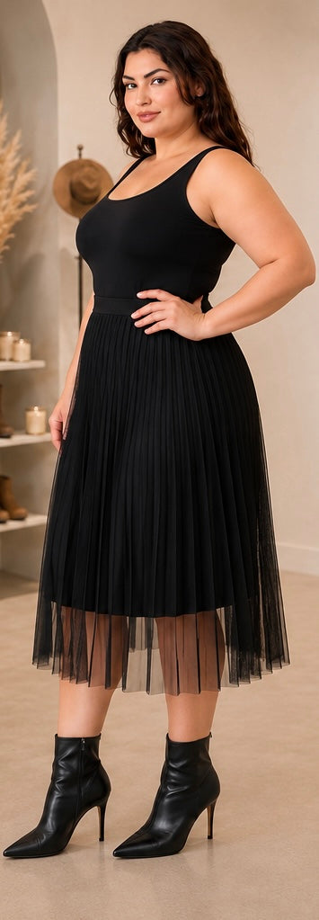 Too Cute In Tulle- Lined Plus Size Skirt