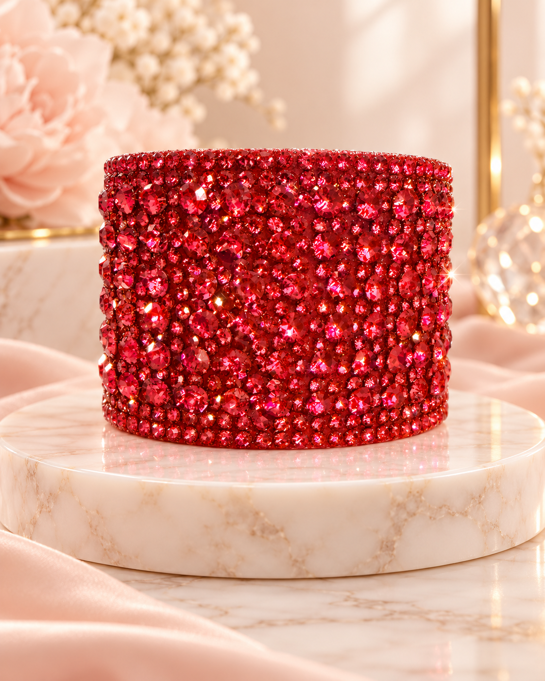 Sparkle Glam Lightweight Cuff Bracelet-Posh Adara
