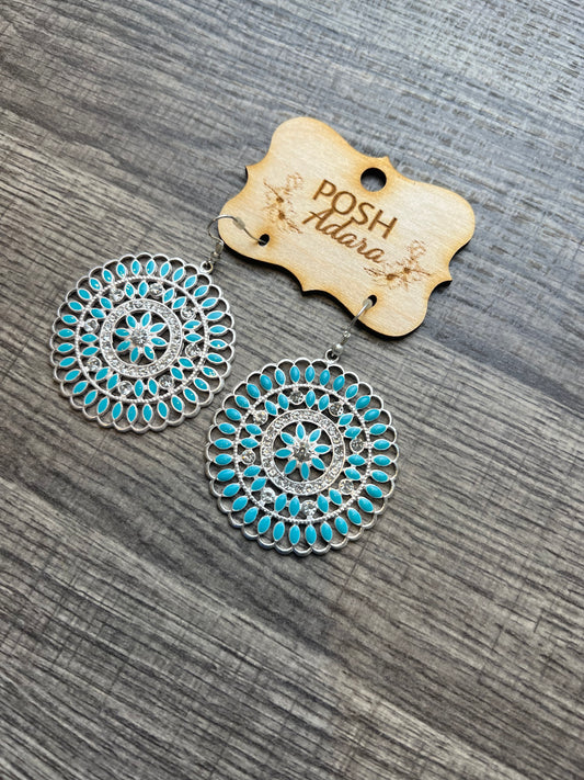Twinkling In Turquoise Earrings