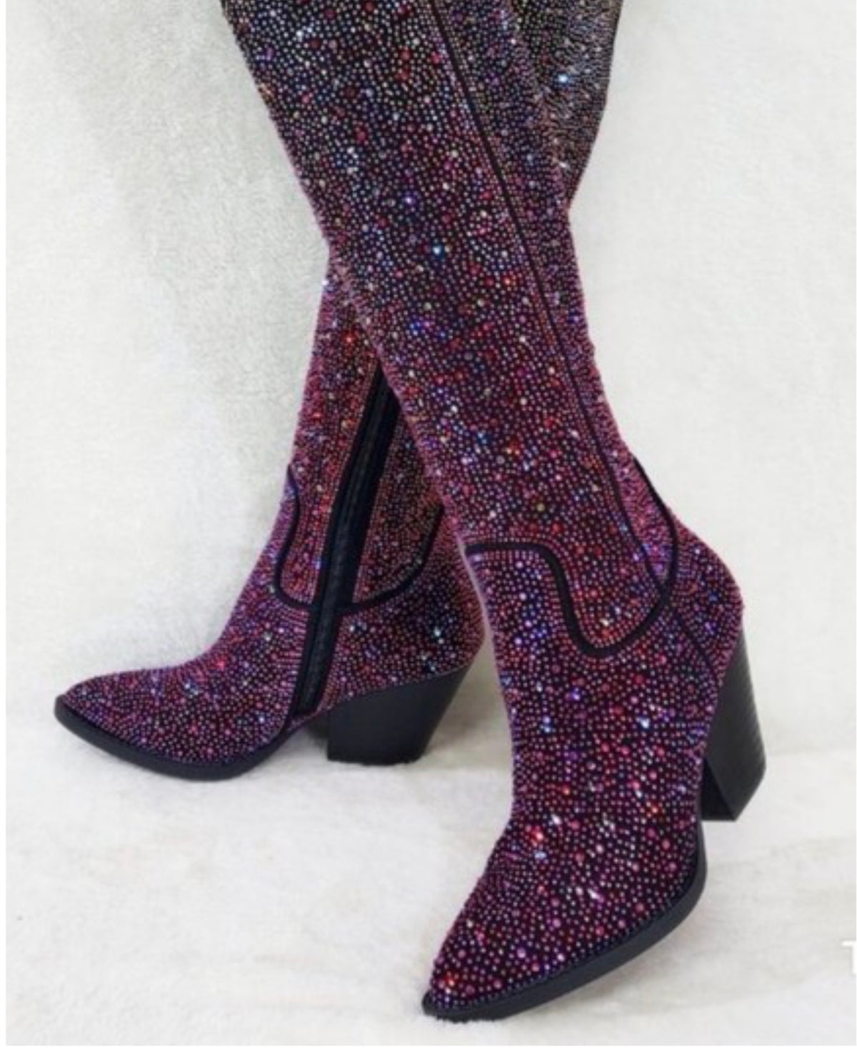 Galaxy Sparkle Glam Boots