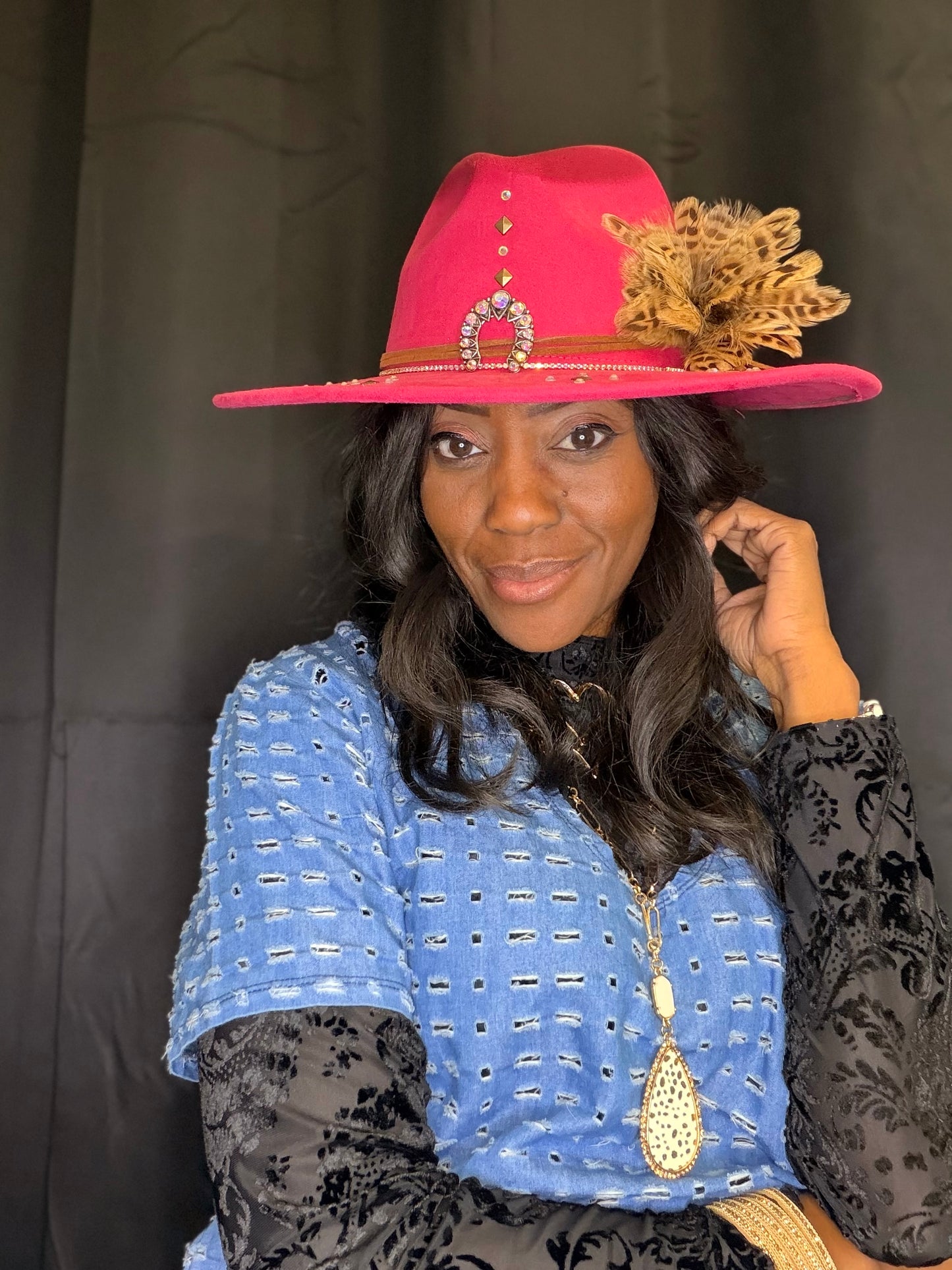 Fine in Fuschia Fedora