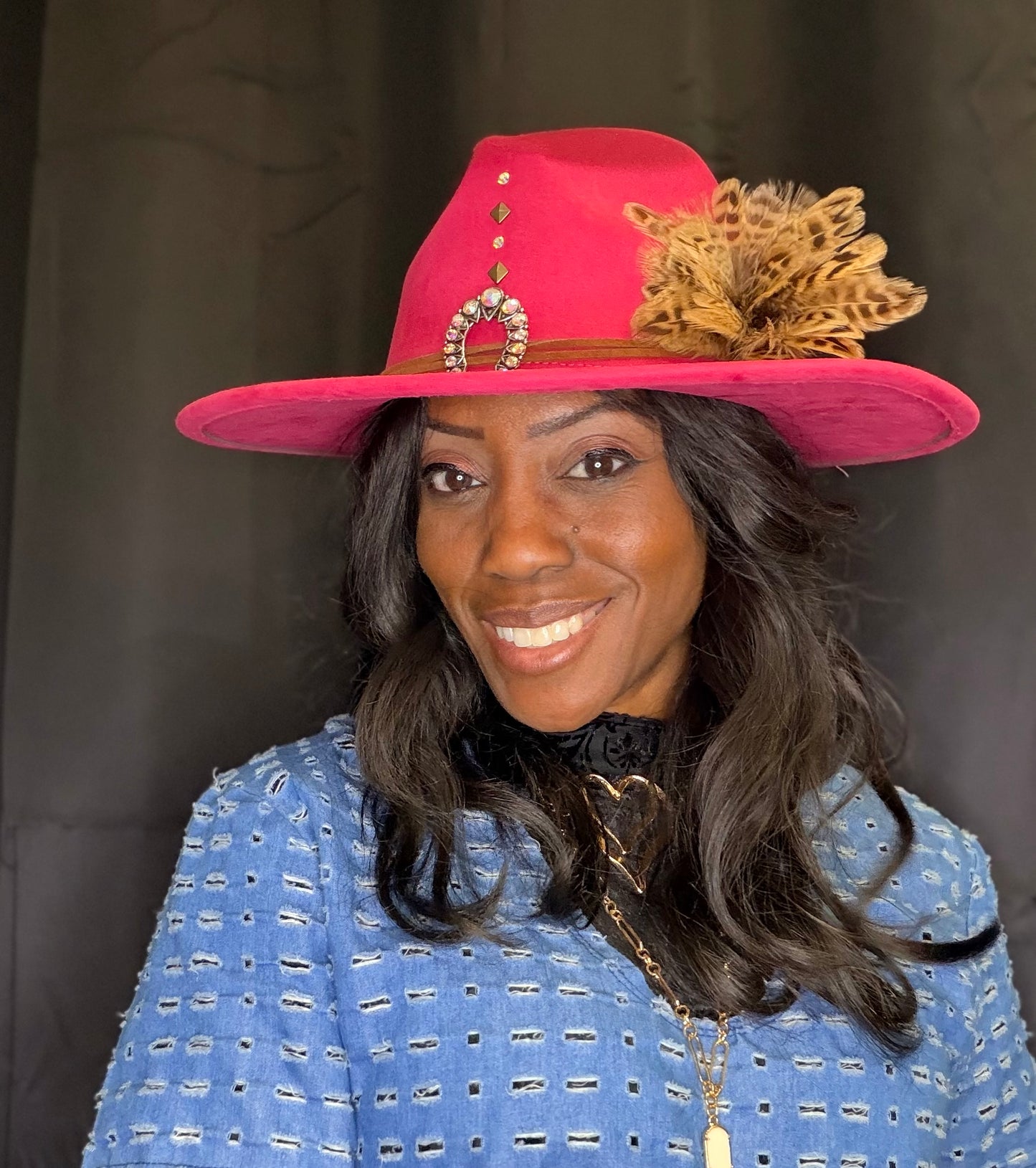Fine in Fuschia Fedora