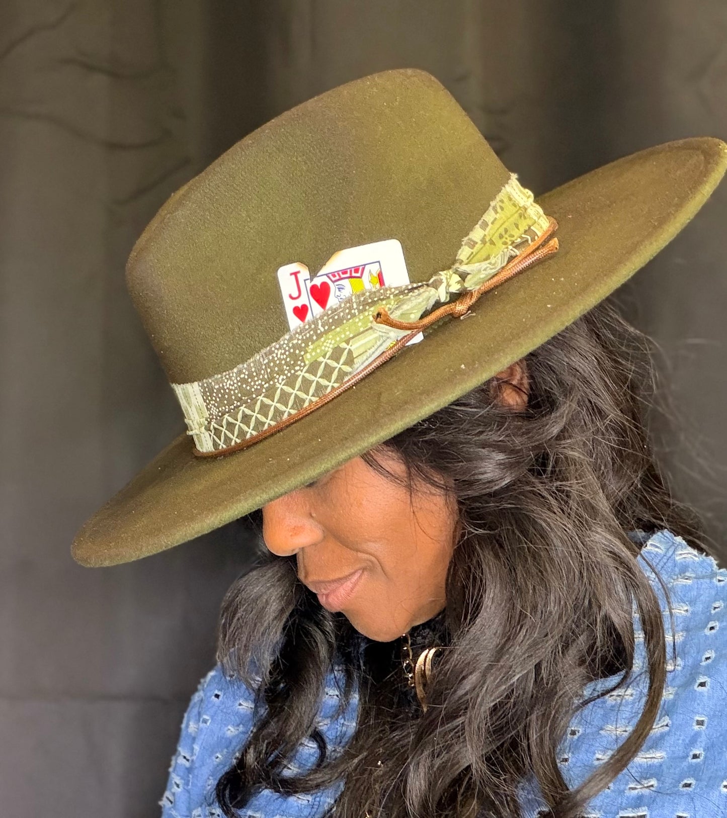 Money Bags Painted Fedora