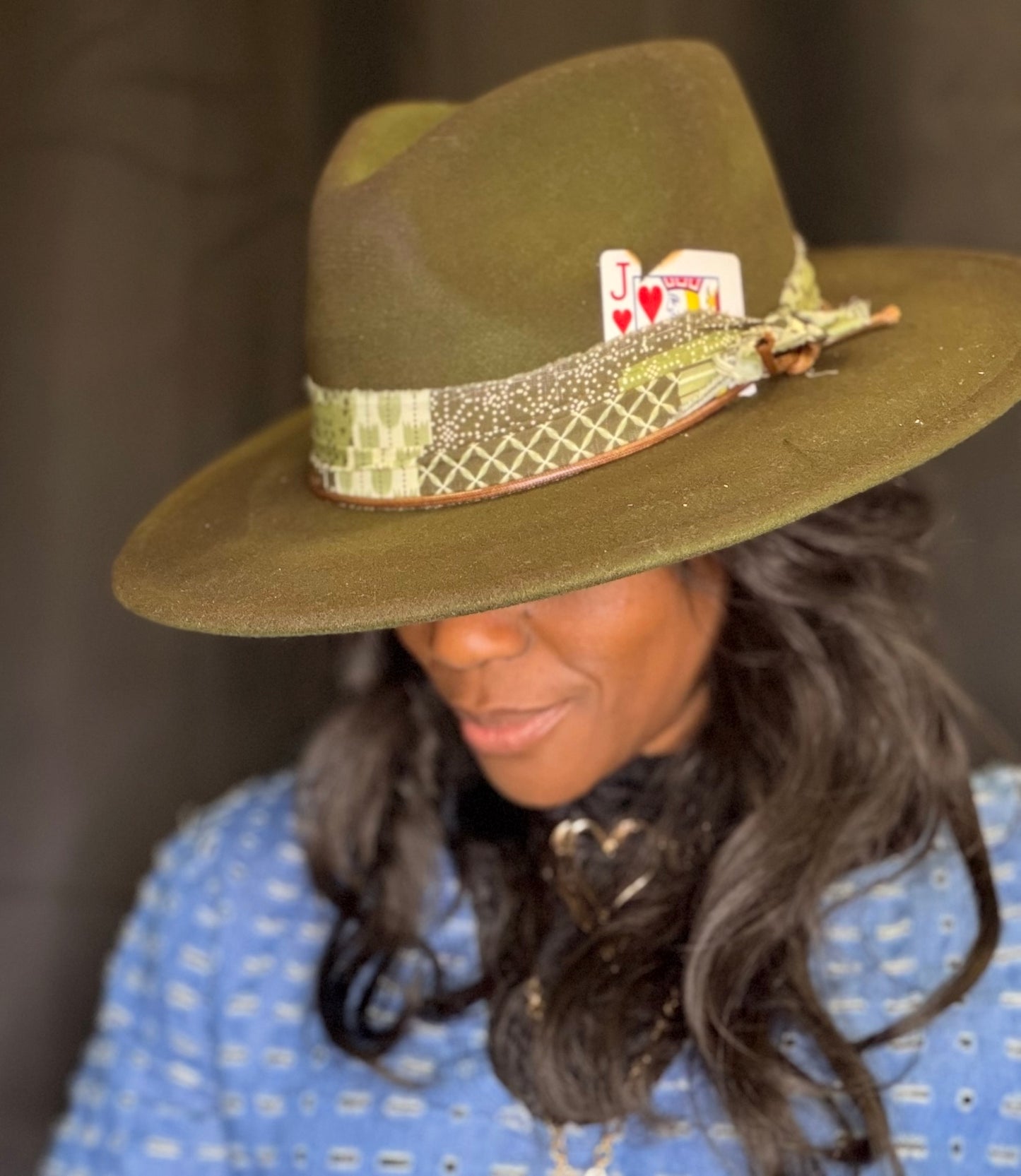 Money Bags Painted Fedora