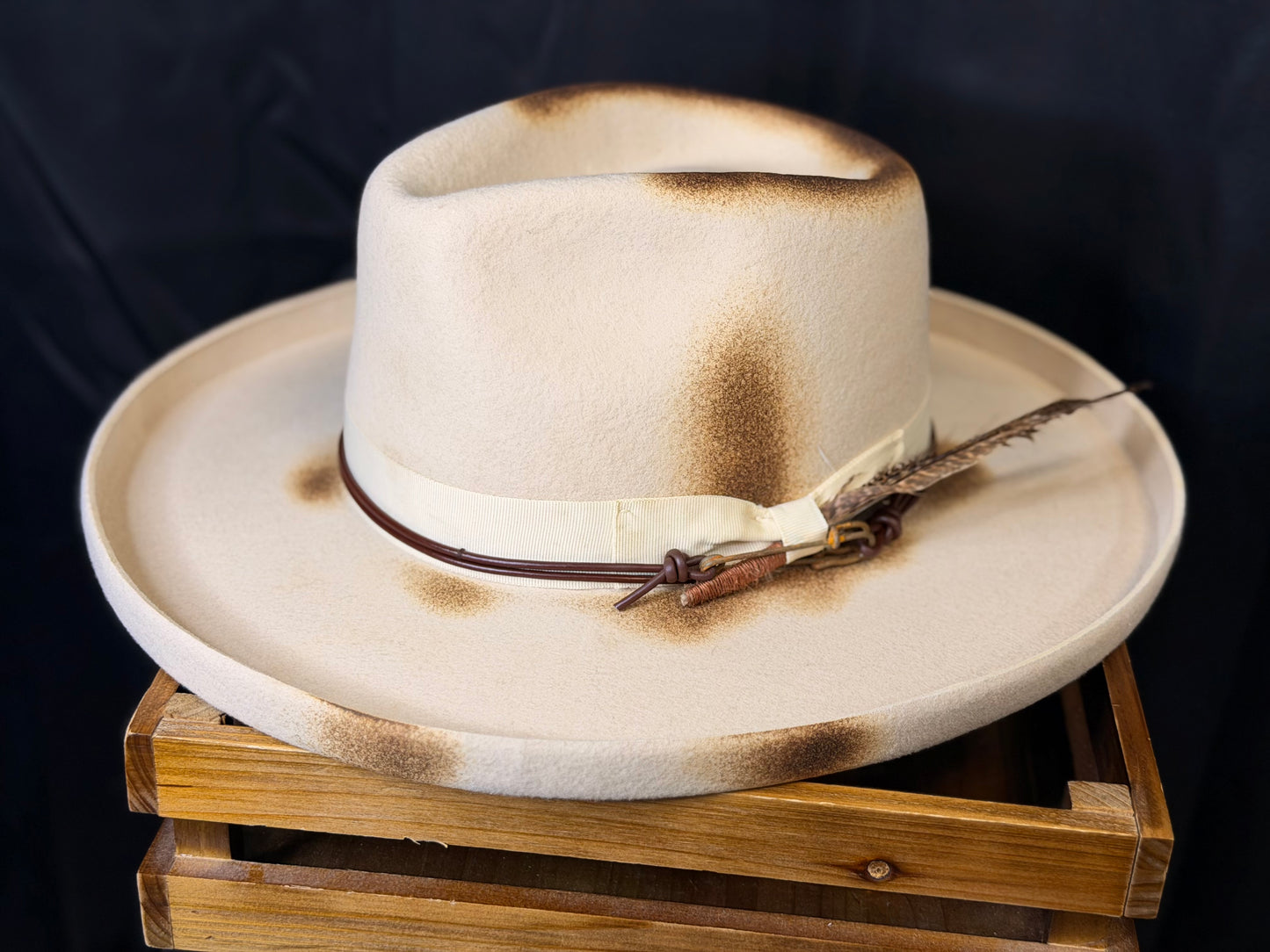 The Wanderer Distressed Flip Brim Fedora