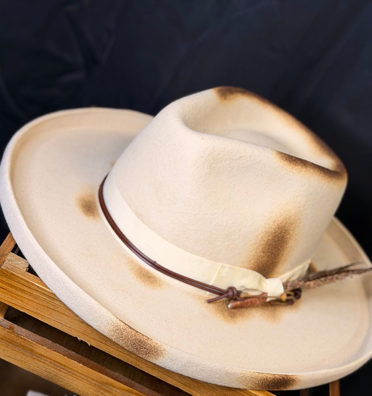 The Wanderer Distressed Flip Brim Fedora