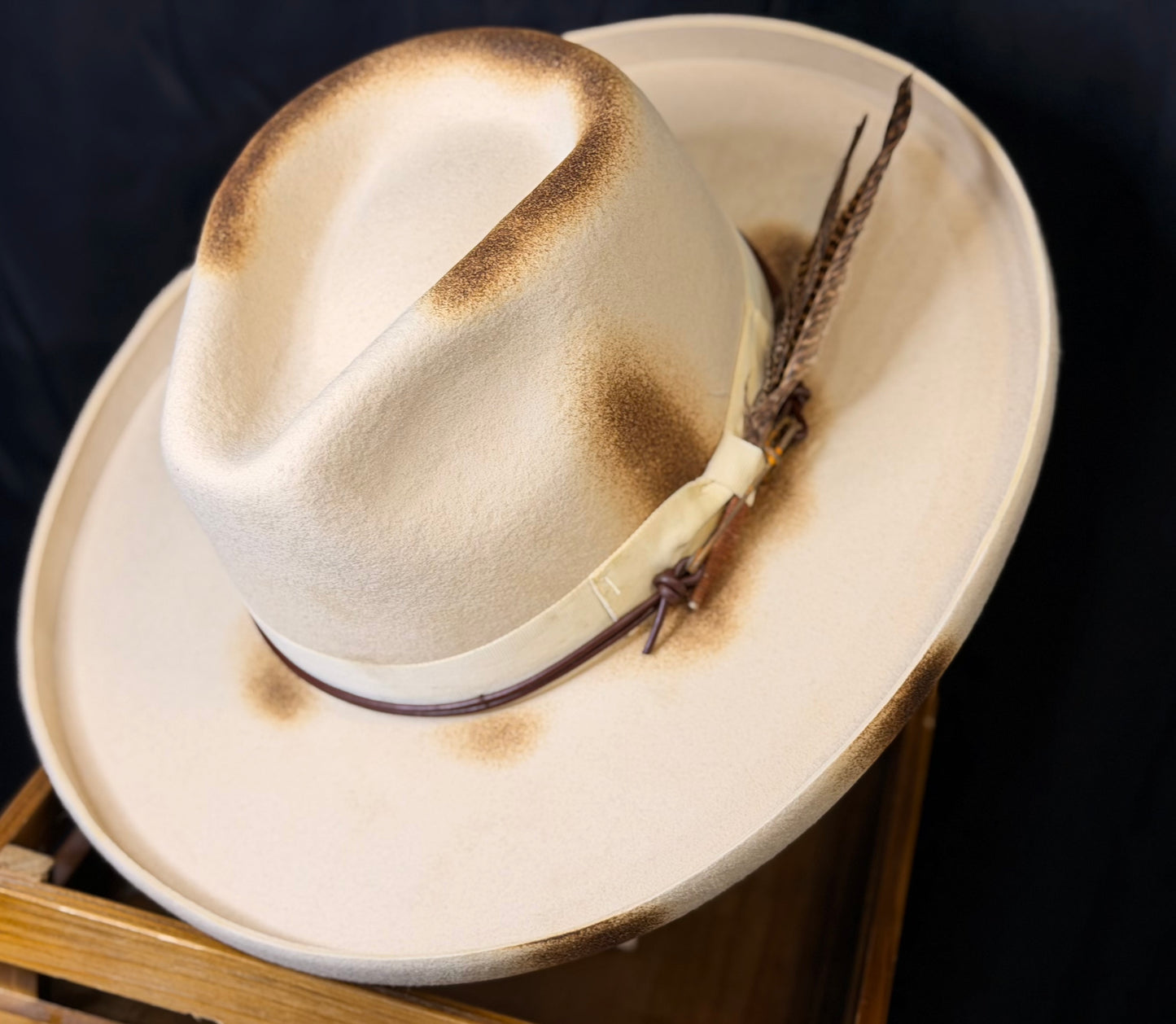 The Wanderer Distressed Flip Brim Fedora