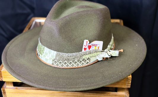 Money Bags Painted Fedora