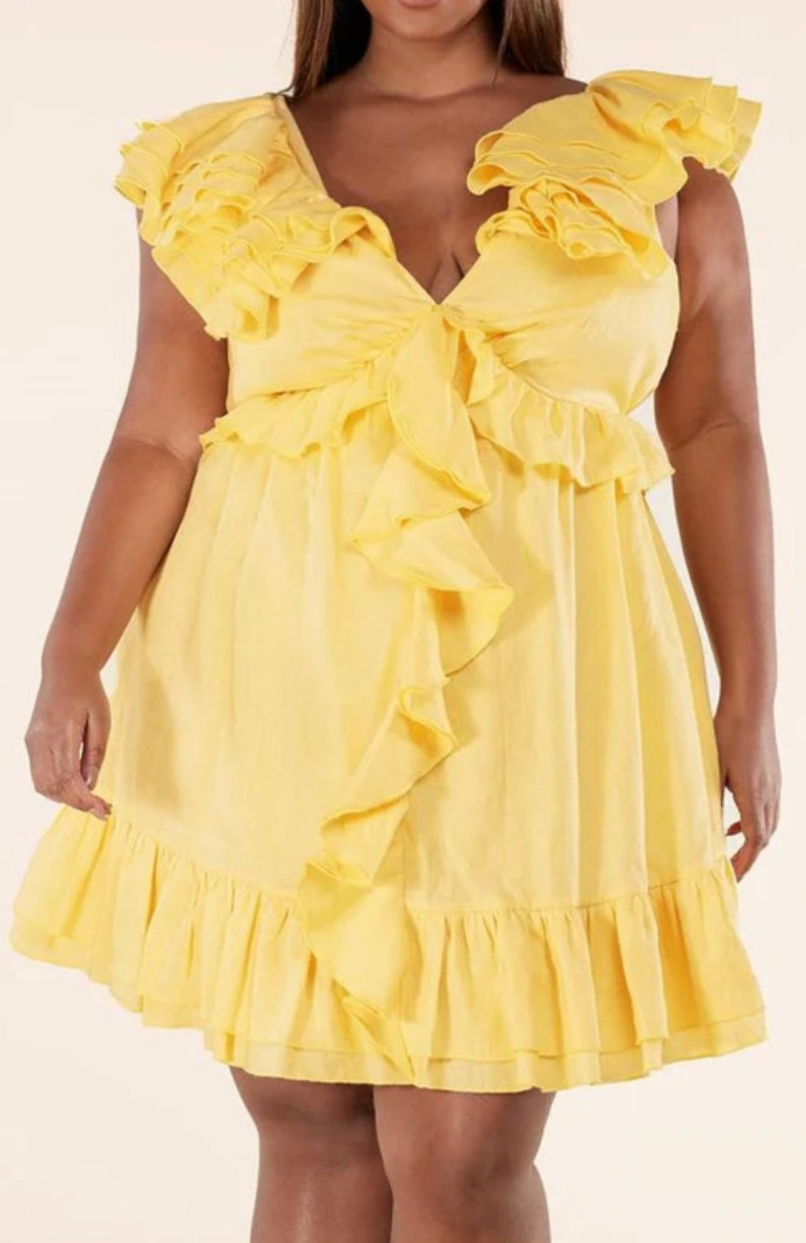 Fair Lady Yellow Dress:Plus