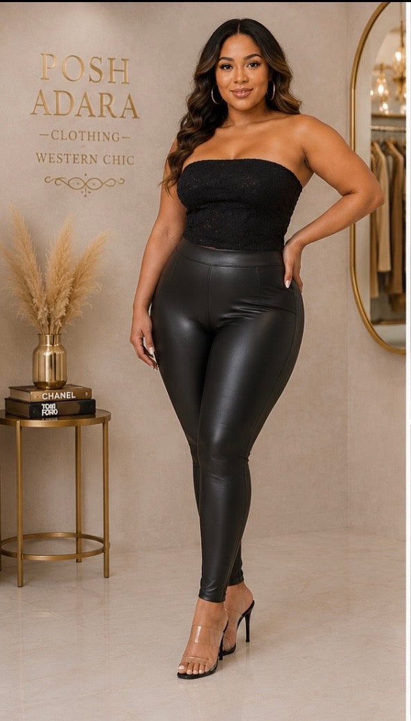Material Girl's Black Lace Plus Size Tube Top