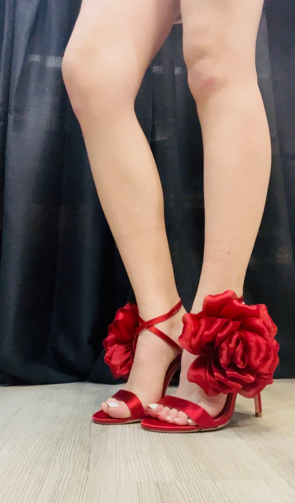 Forever Luscious Red Rose Sandals