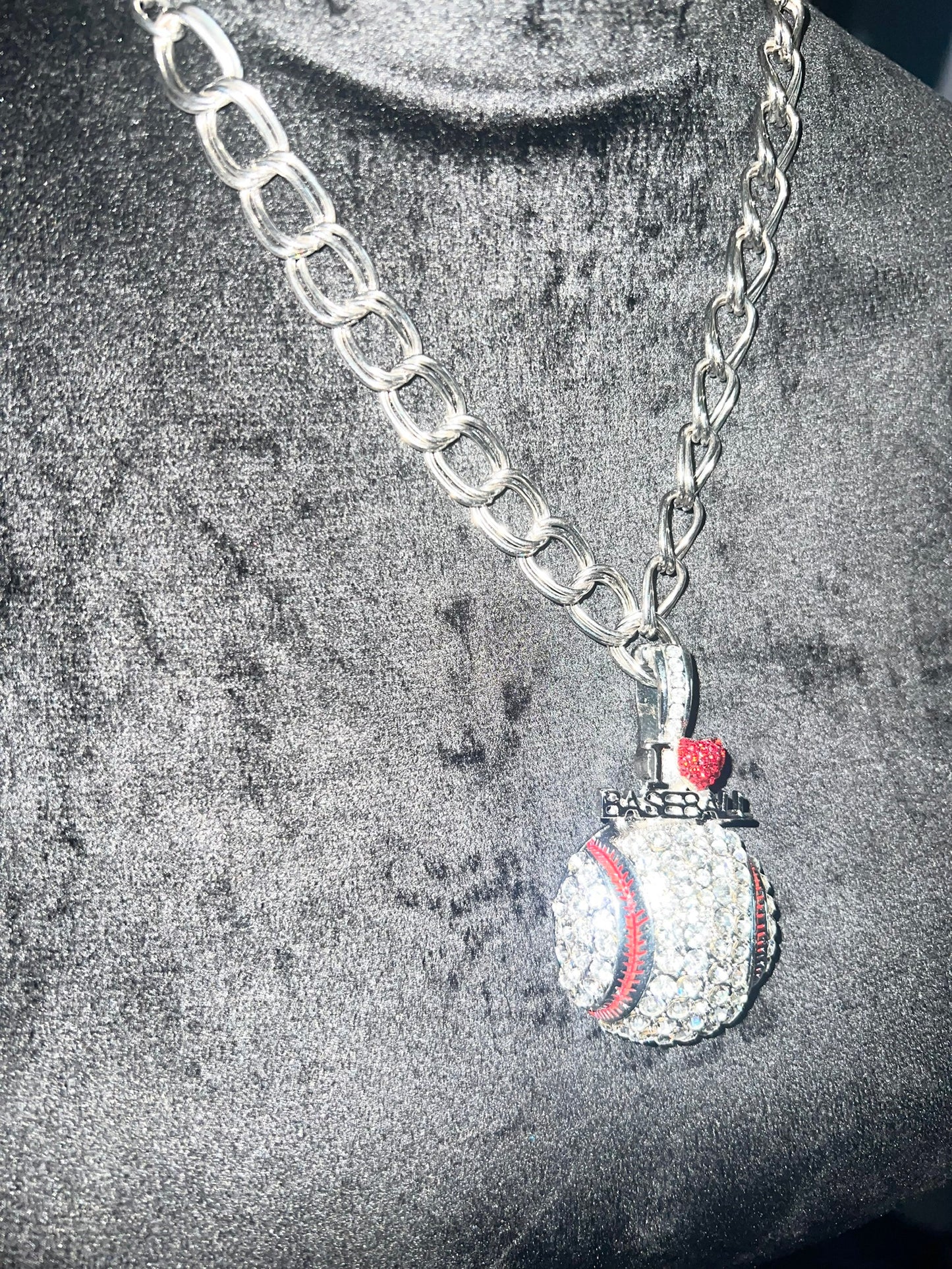 Sports Bling Pendent Necklace