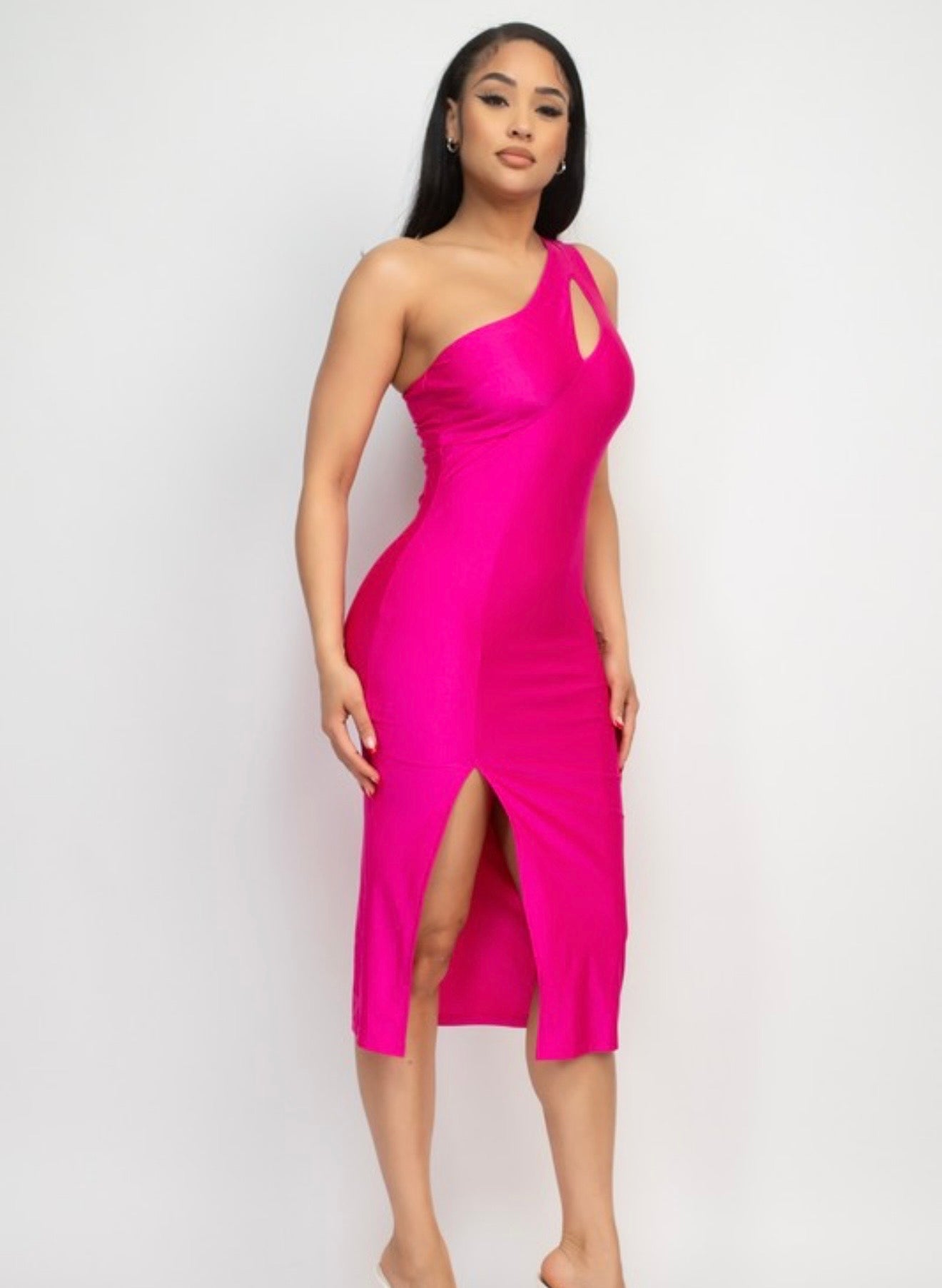 TEST ME NOT HOT PINK PARTY DRESS