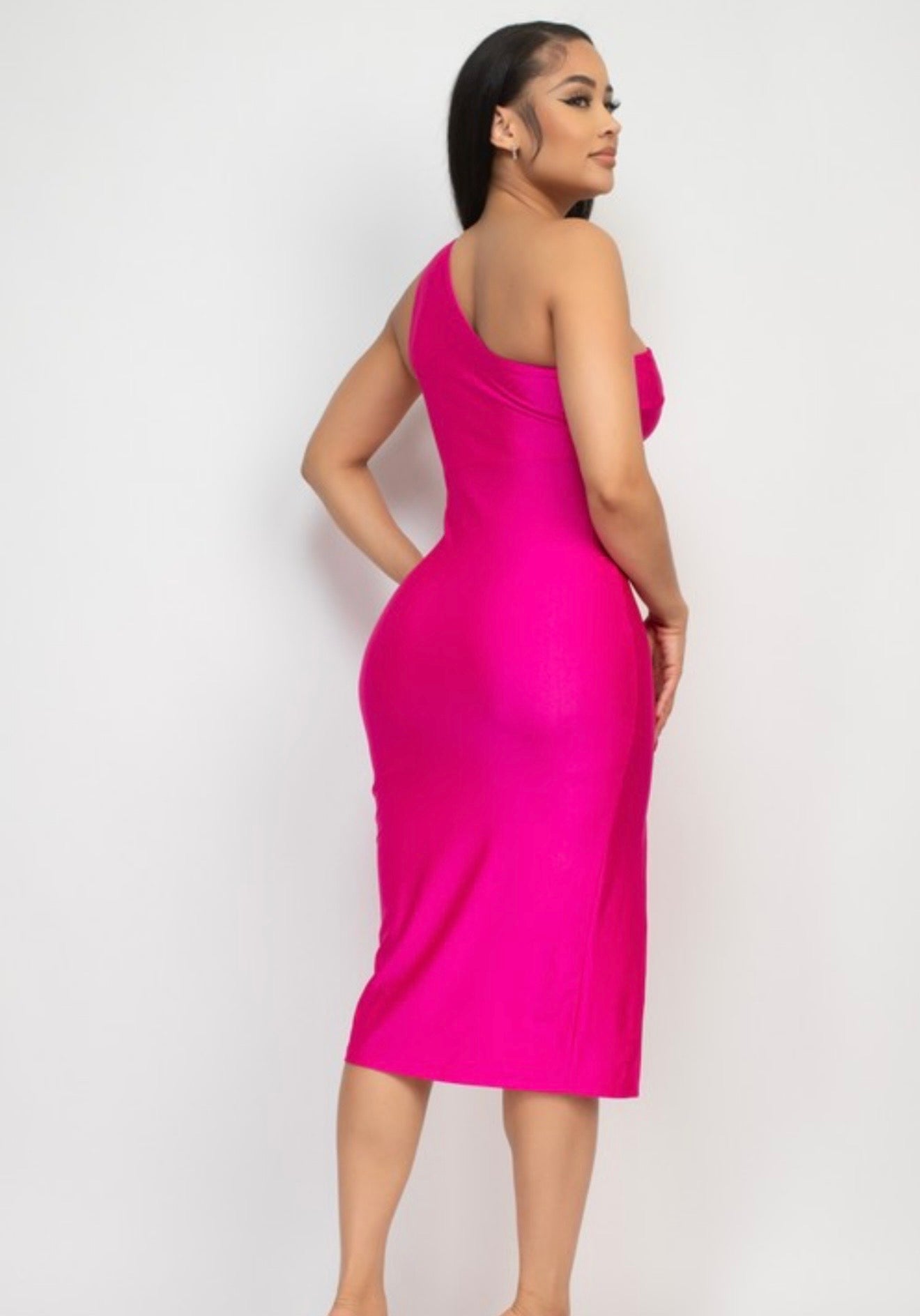 TEST ME NOT HOT PINK PARTY DRESS