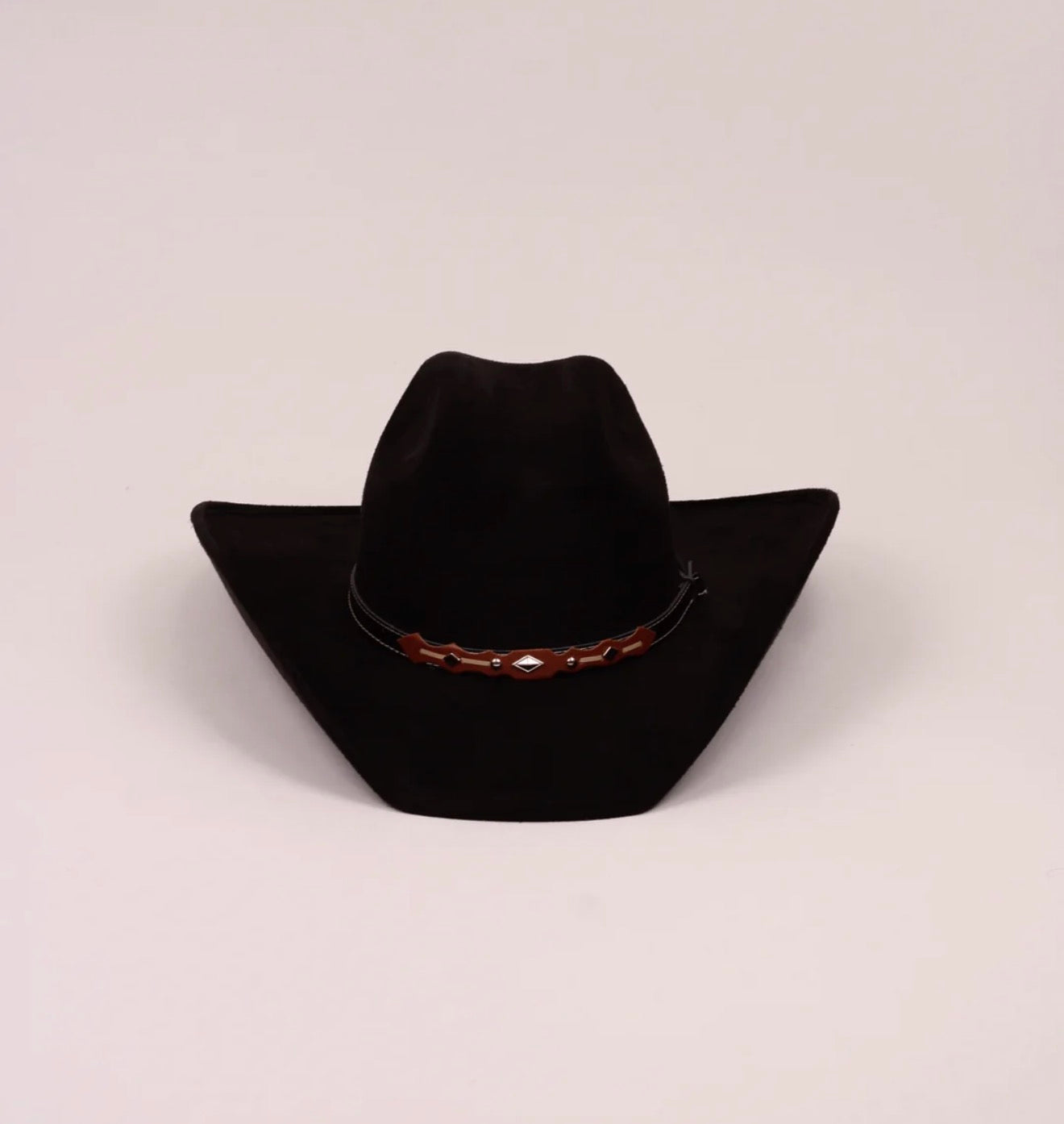 Vegan Suede Cattleman Western Hat (Low Crown)