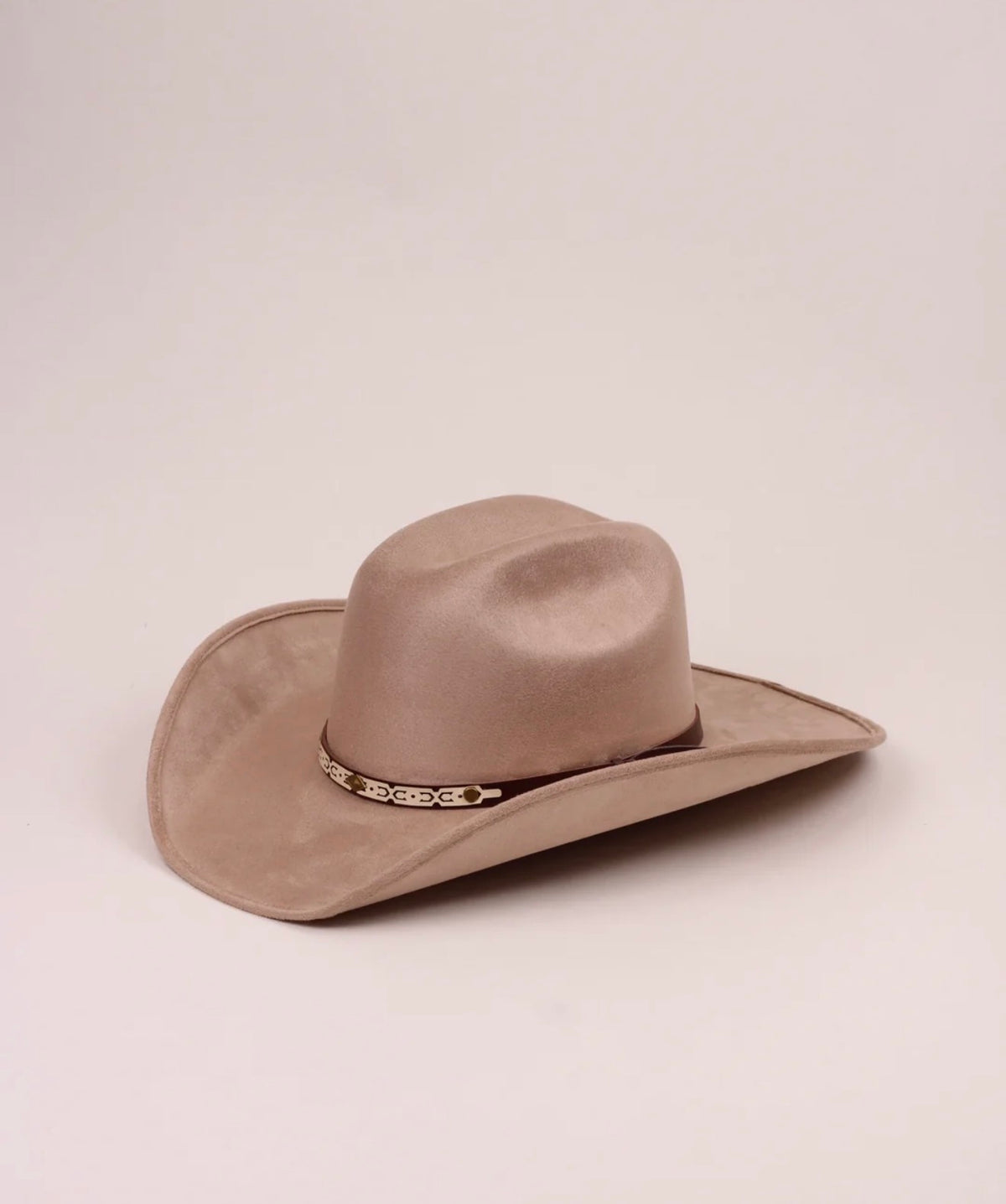 Vegan Suede Cattleman Western Hat (Low Crown)