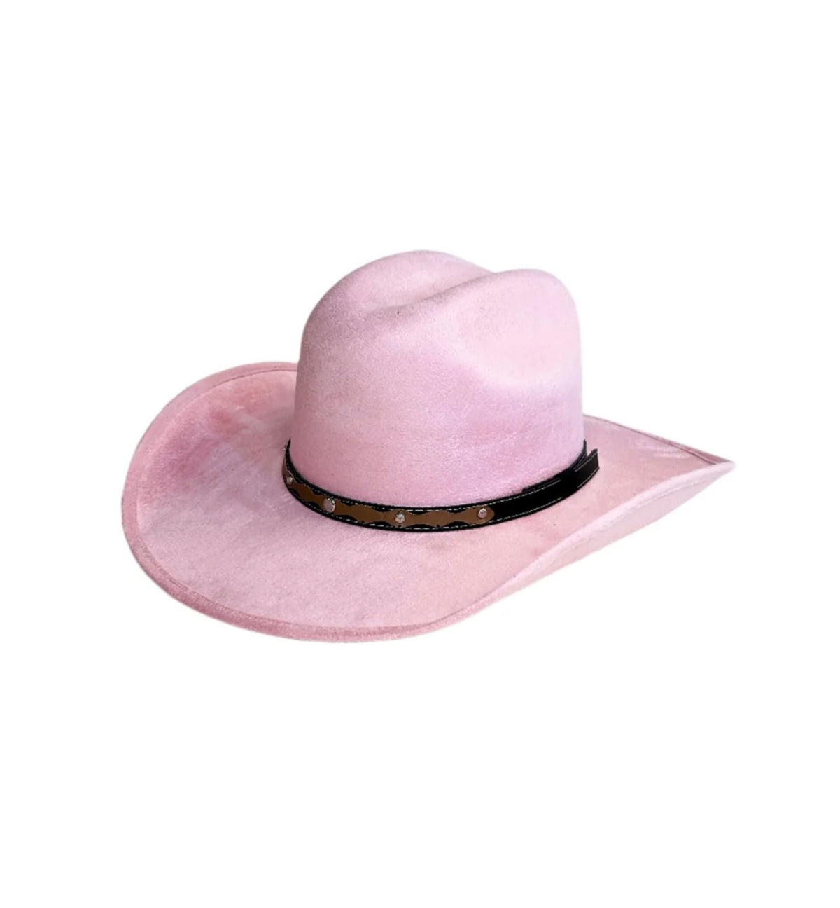 Vegan Suede Cattleman Western Hat (Low Crown)