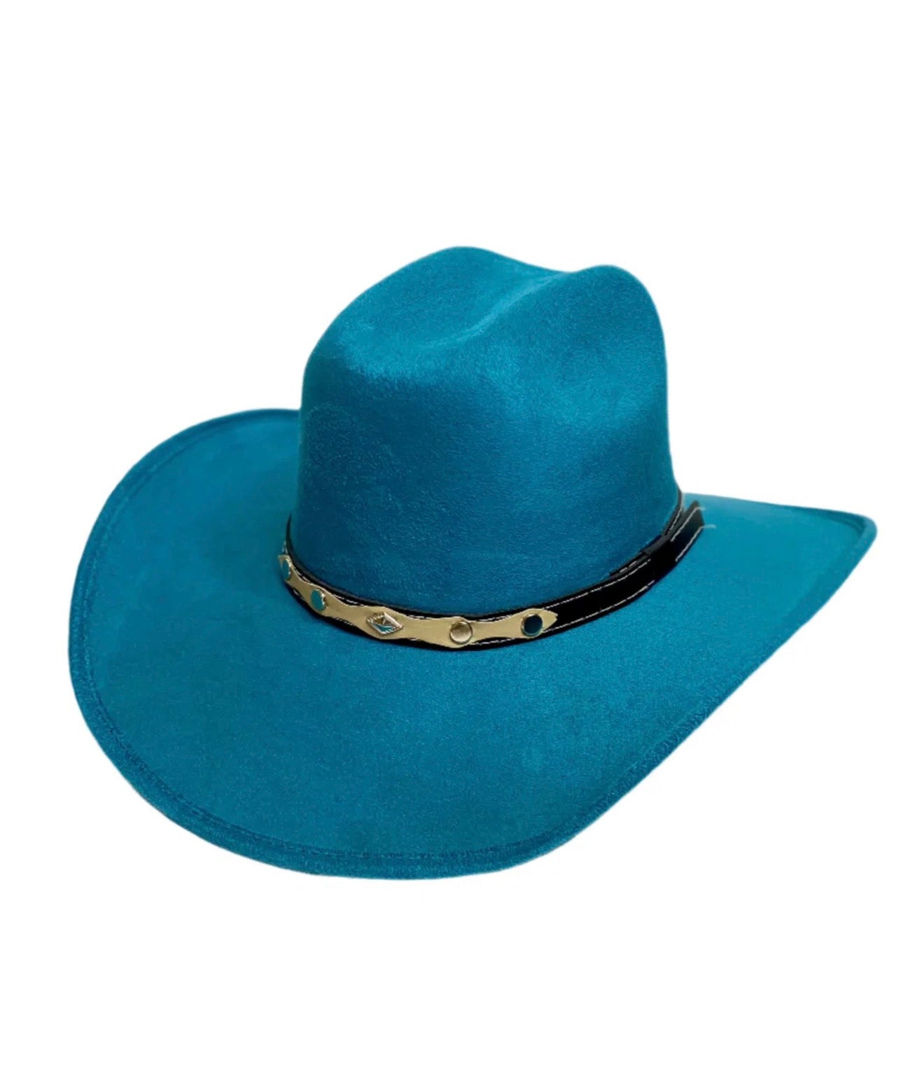 Vegan Suede Cattleman Western Hat (Low Crown)