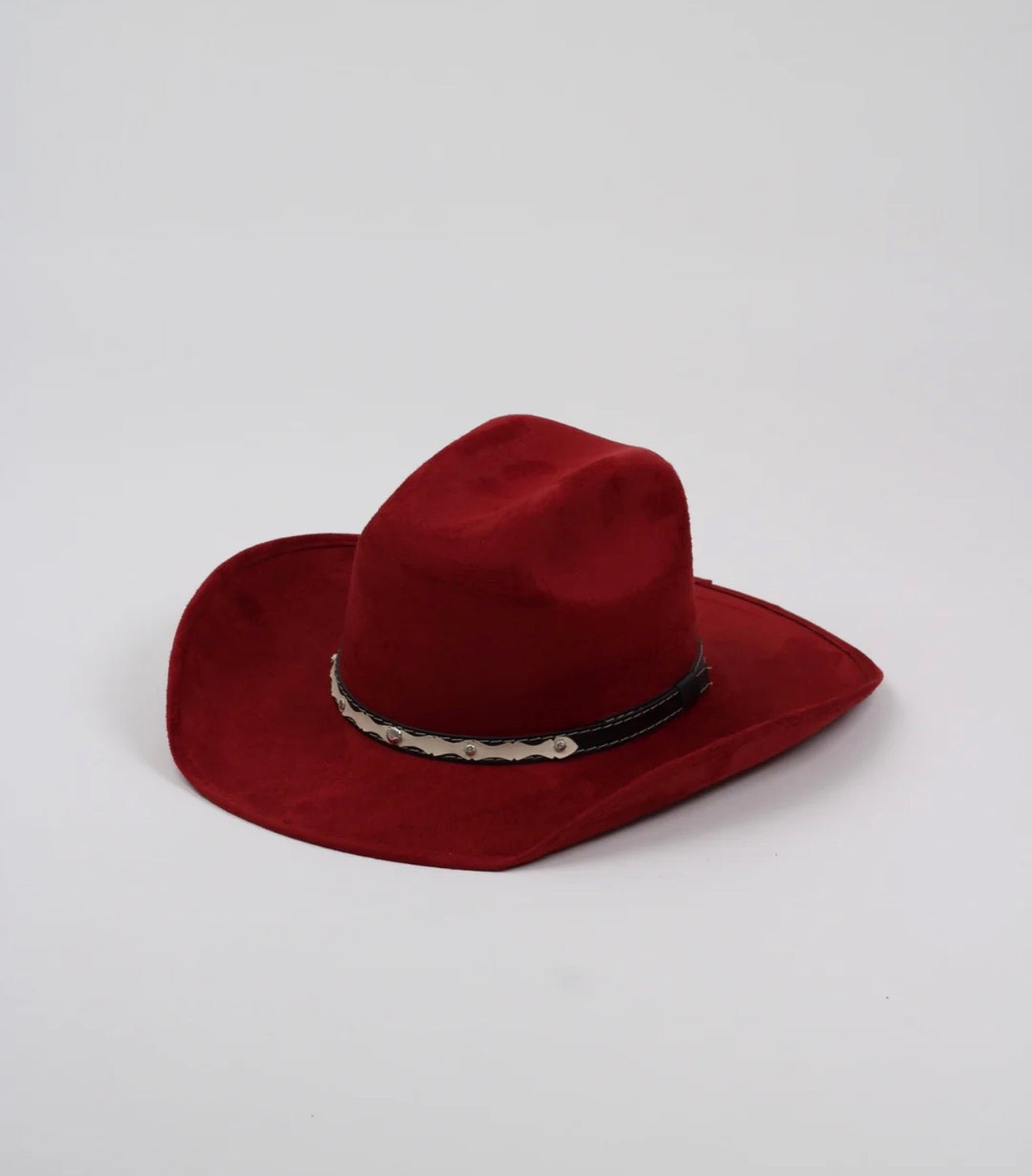 Vegan Suede Traditional Cattleman Western Hat