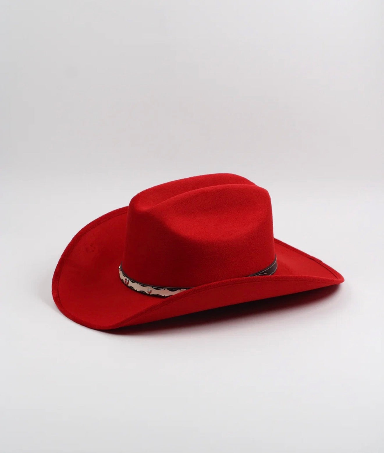Vegan Suede Traditional Cattleman Western Hat