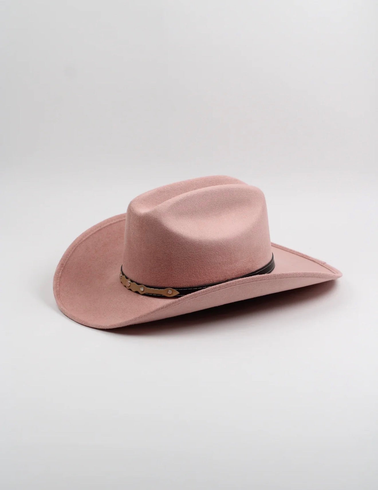 Vegan Suede Traditional Cattleman Western Hat