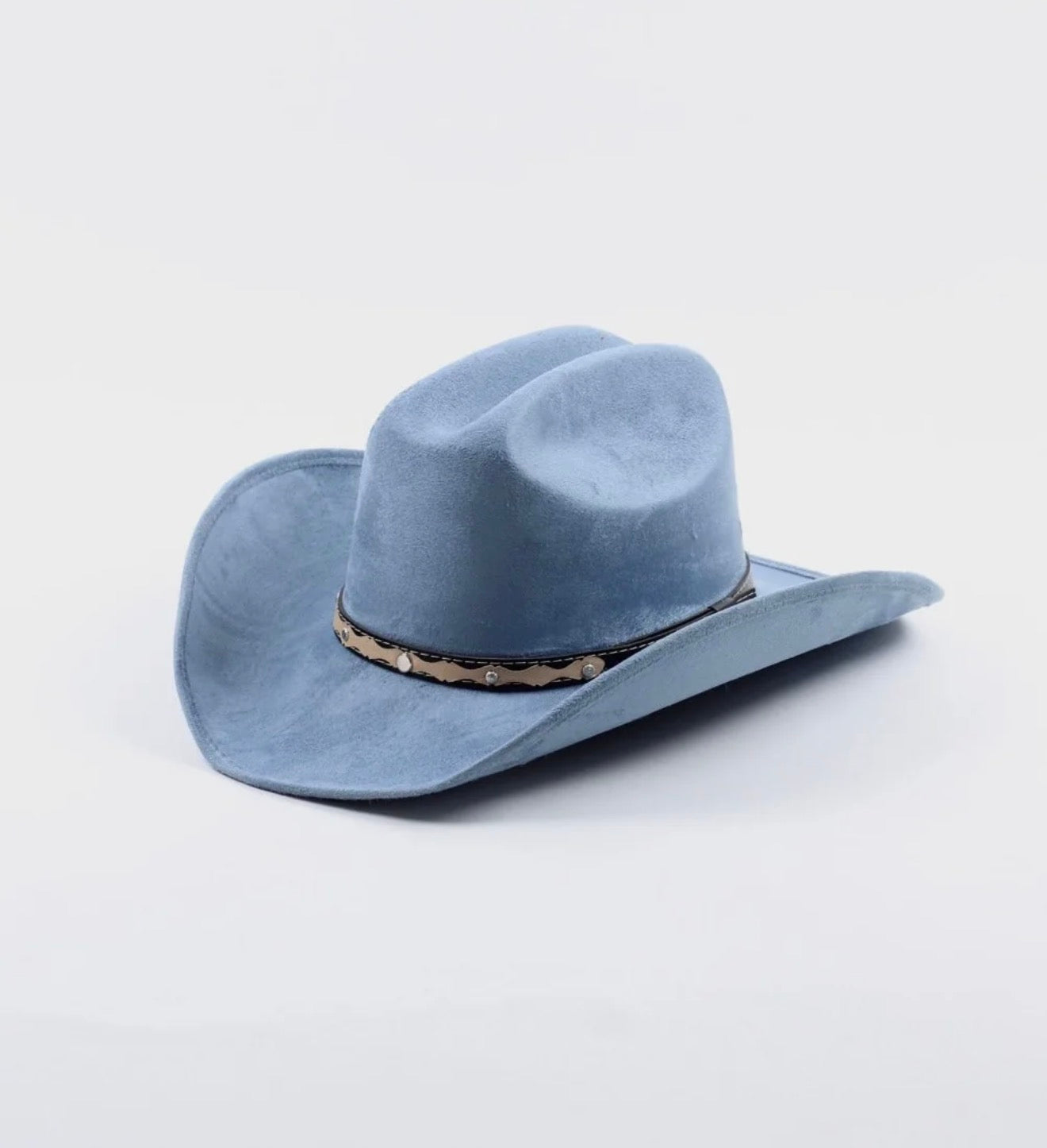 Vegan Suede Traditional Cattleman Western Hat
