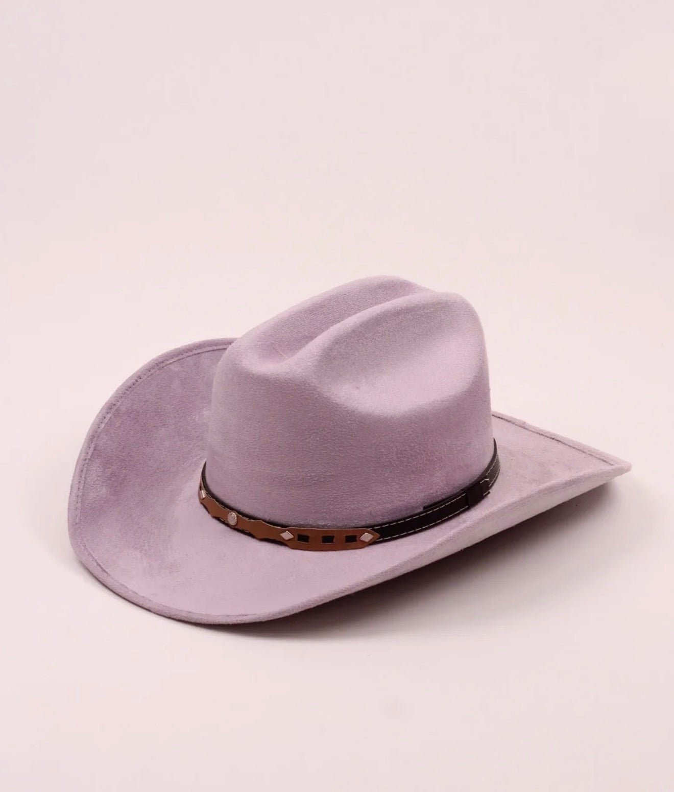 Vegan Suede Traditional Cattleman Western Hat