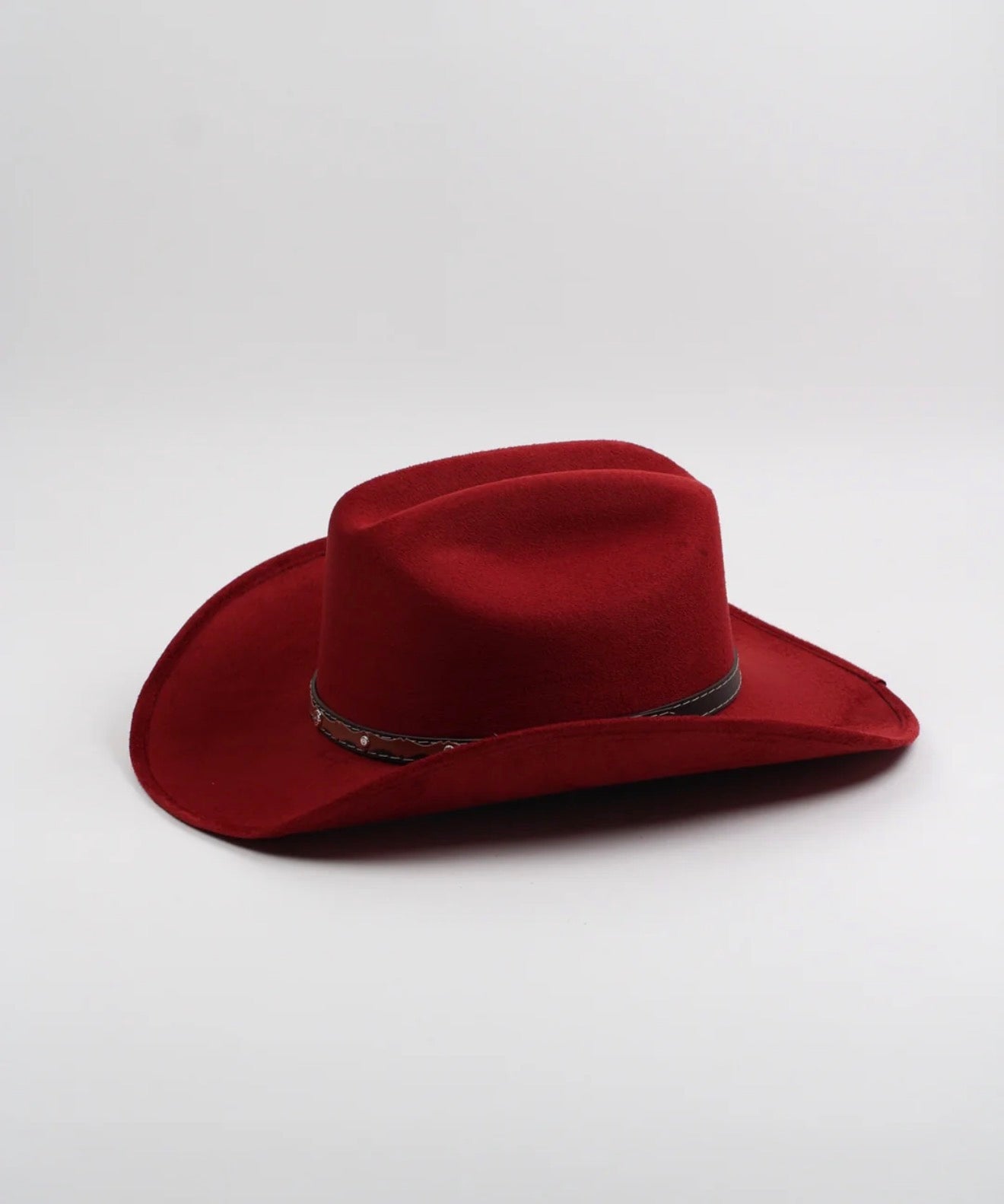 Vegan Suede Traditional Cattleman Western Hat